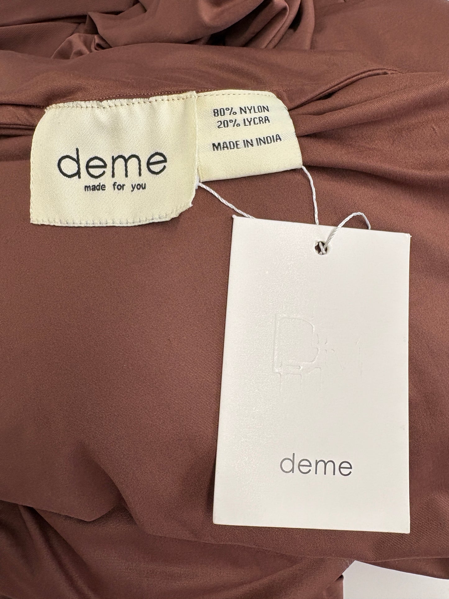 Deme By Gabriella Penelope Dress In Mocha (pre-owned)