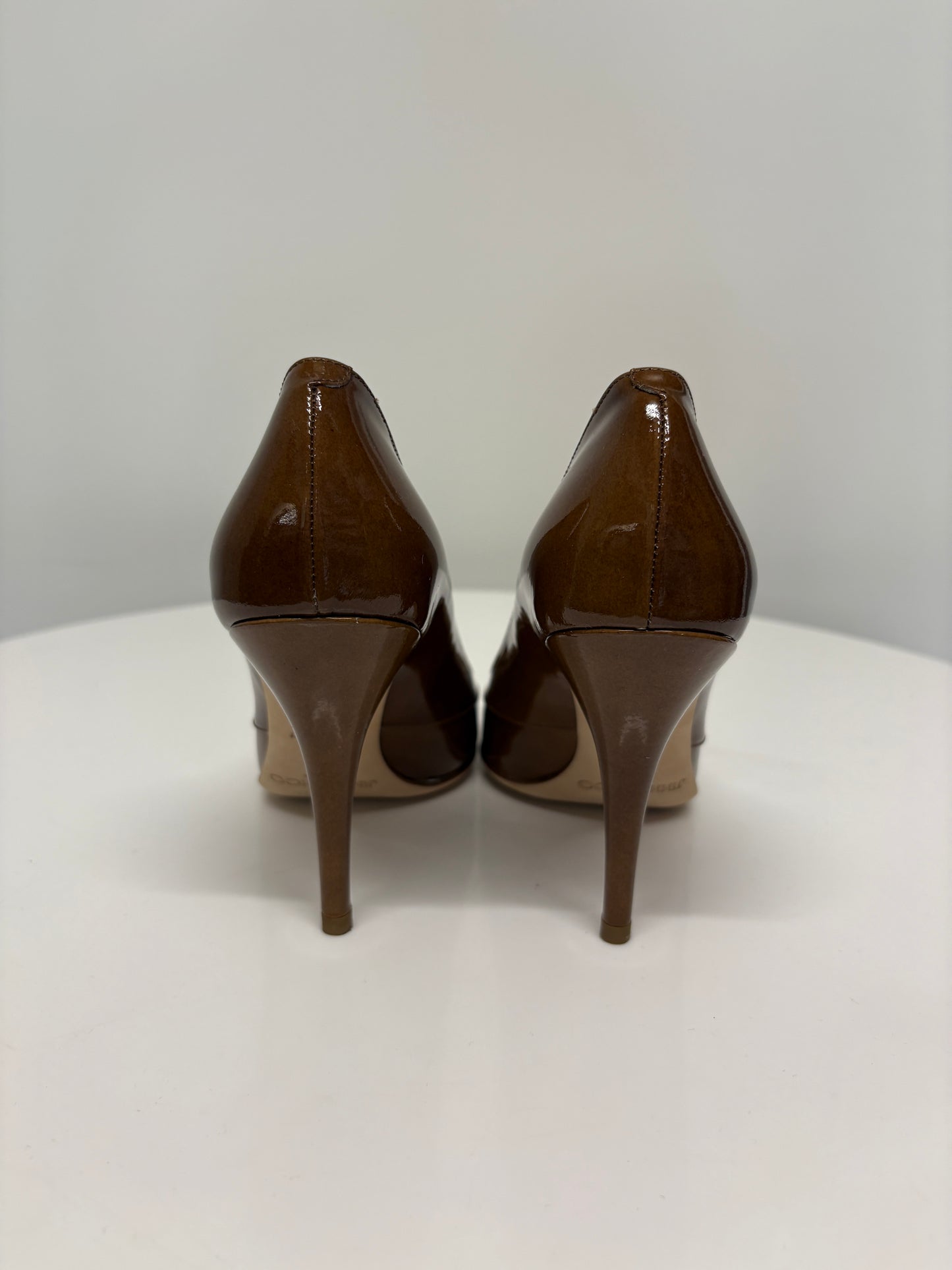 Jimmy Choo Loren Cigar Patent Leather Pumps (pre-owned)
