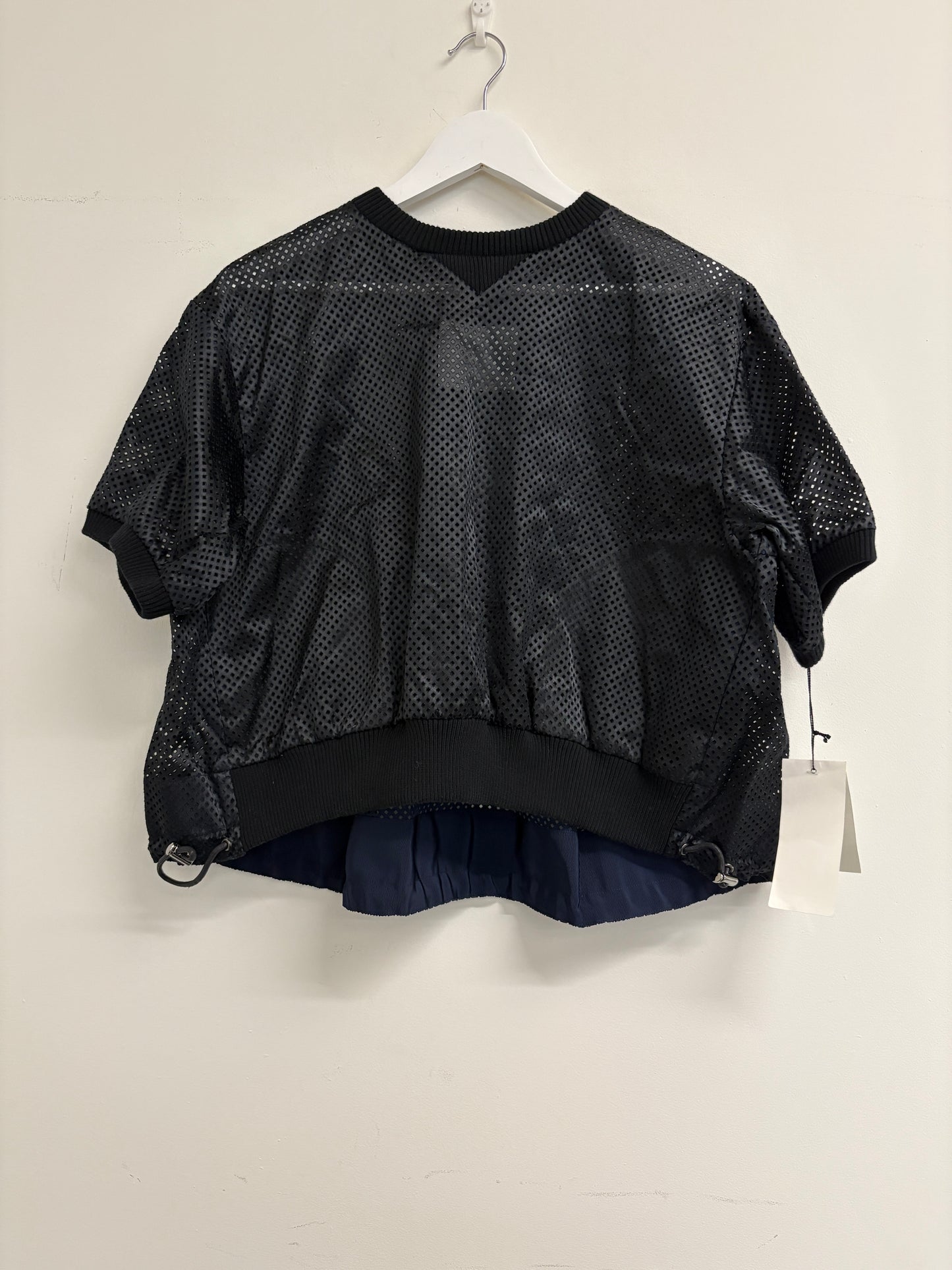 Sacai Black / Navy Perforated Top (pre-owned)