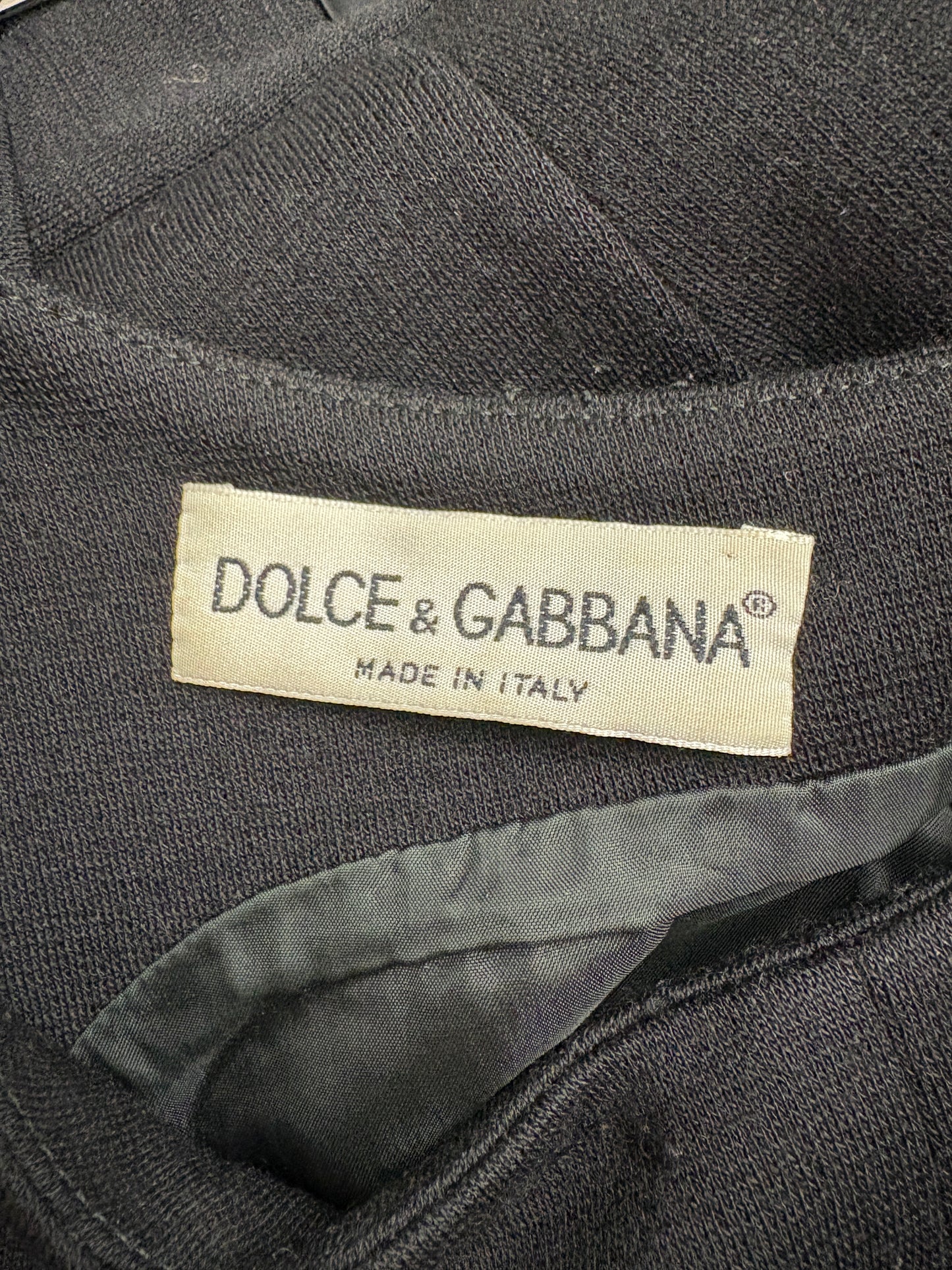 Dolce & Gabbana Black Wool Top And Skirt Set (pre-owned)