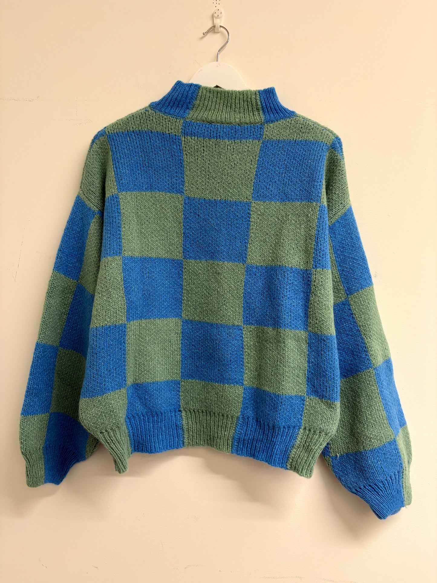 Stine Goya Green And Blue Check Jumper (pre-owned)