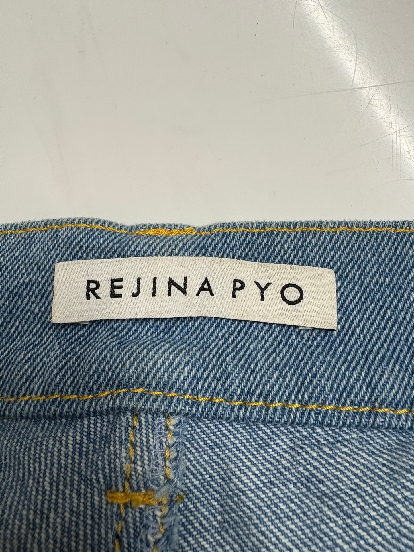 Rejina Pyo Blue Mia Cut Out Wide Leg Jeans (pre-owned)