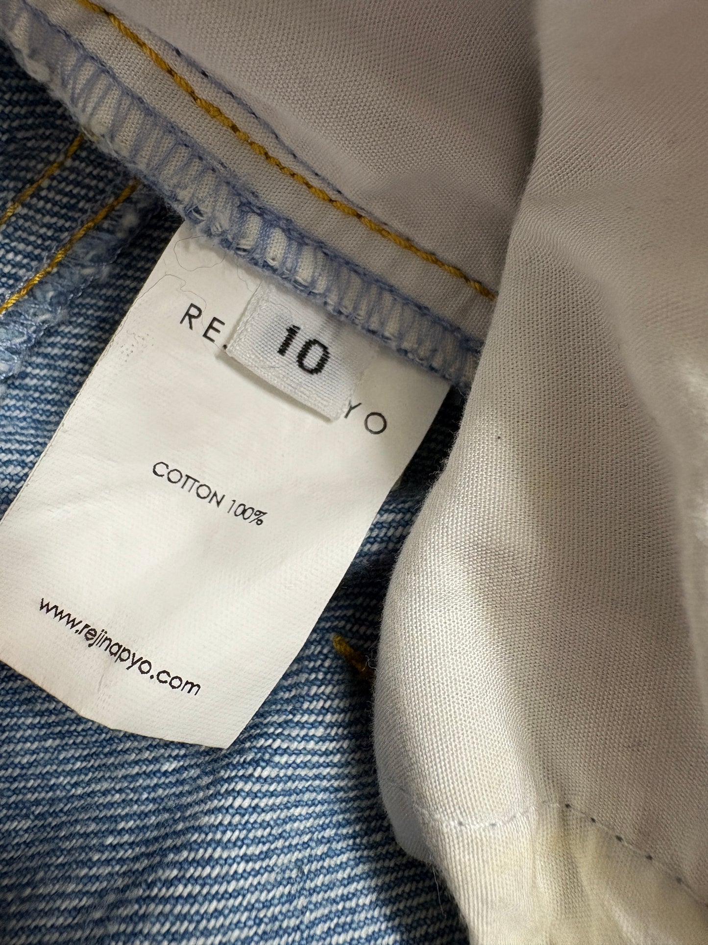 Rejina Pyo Blue Mia Cut Out Wide Leg Jeans (pre-owned)