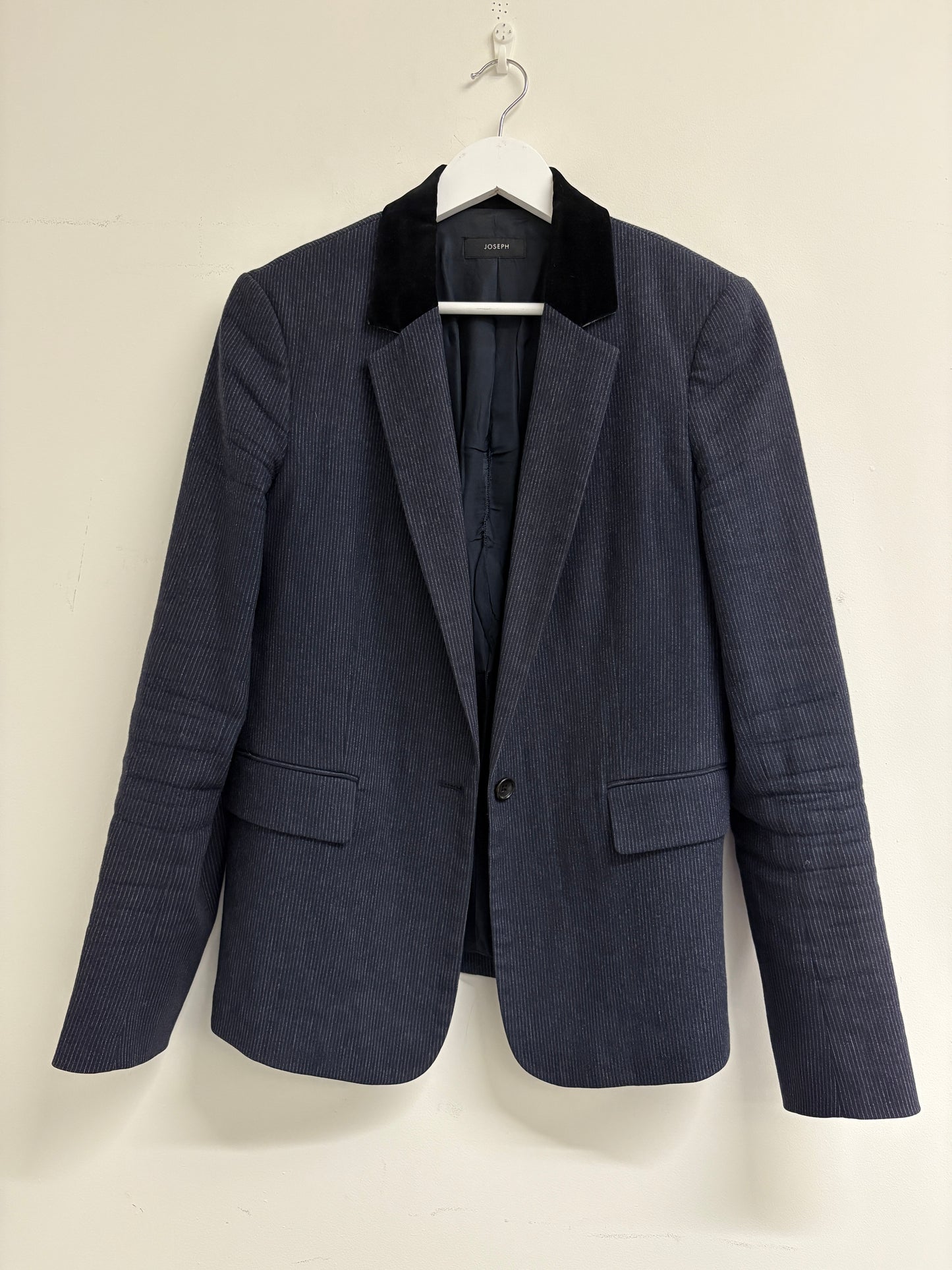 Joseph Prisca Small Stripe Navy Blazer (pre-owned)