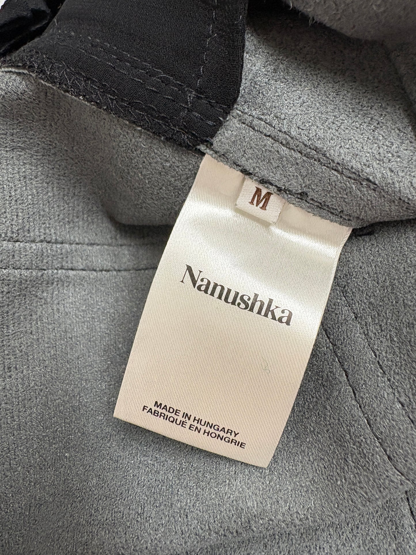 Nanushka Black Faux Leather Trousers (pre-owned)