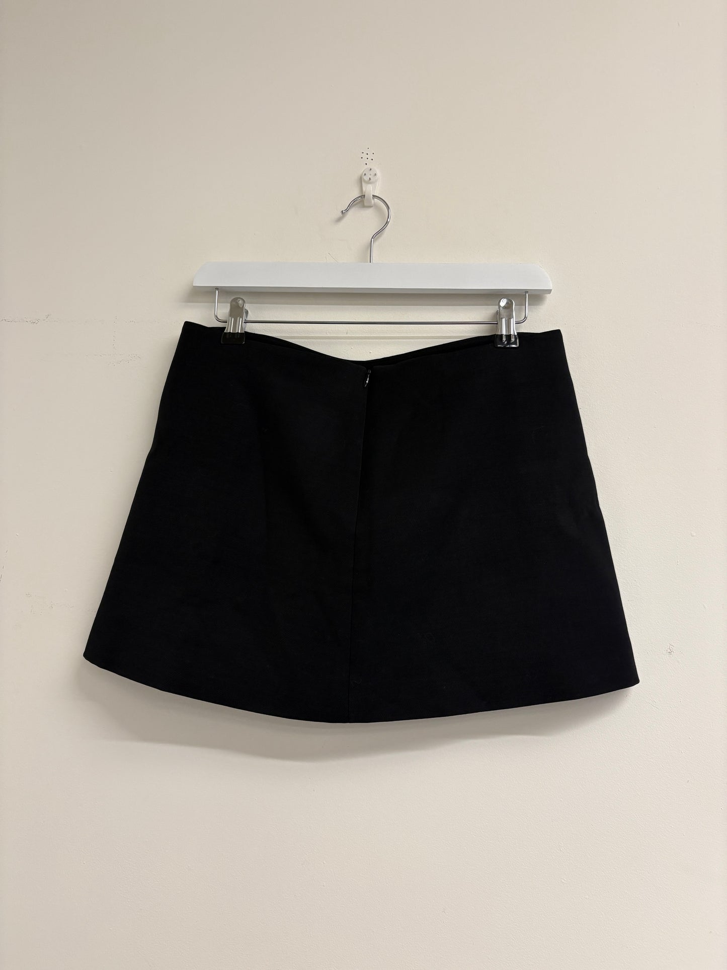 The Row Black Wool Mini Skirt (pre-owned)