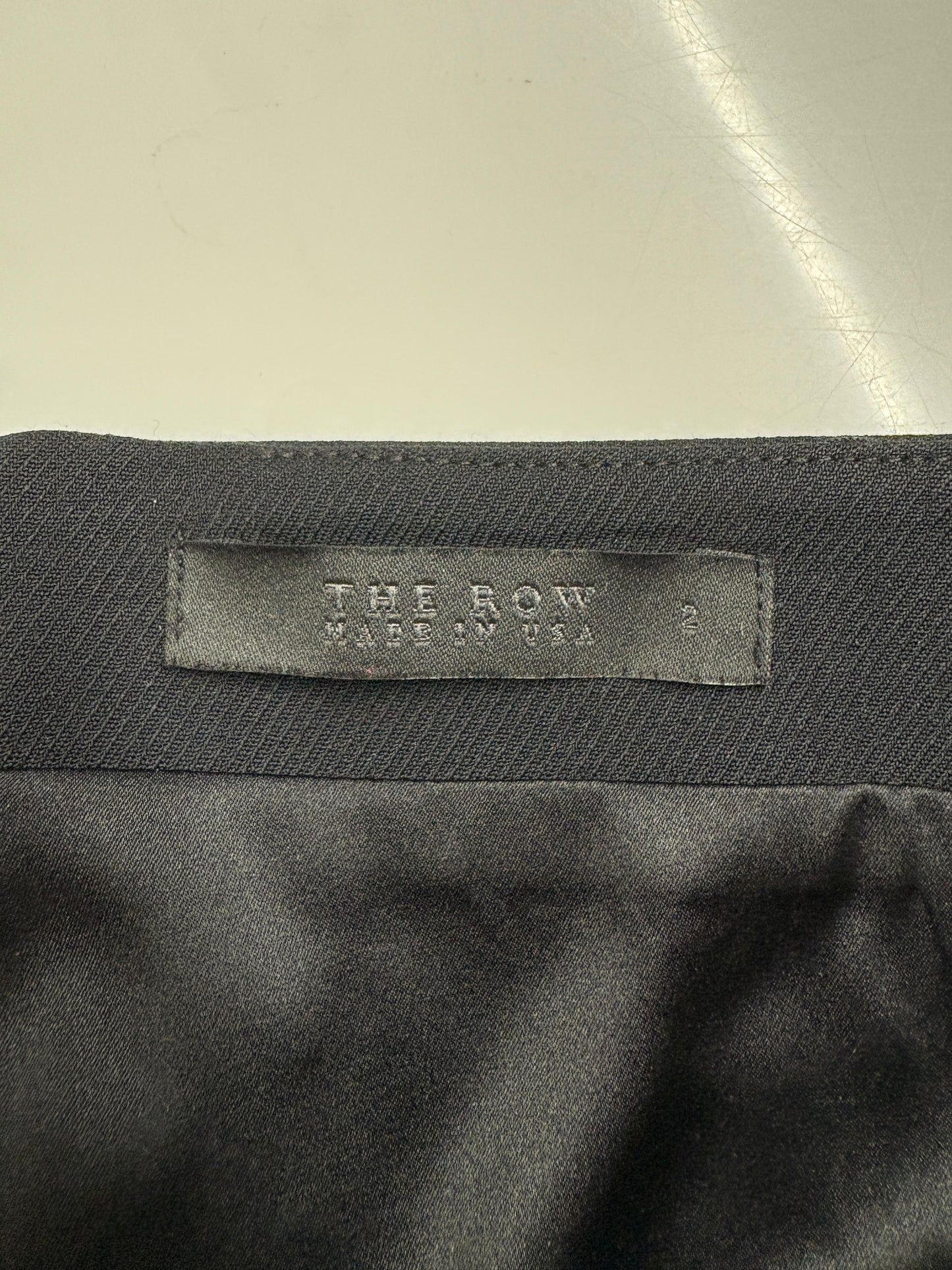 The Row Black Wool Mini Skirt (pre-owned)