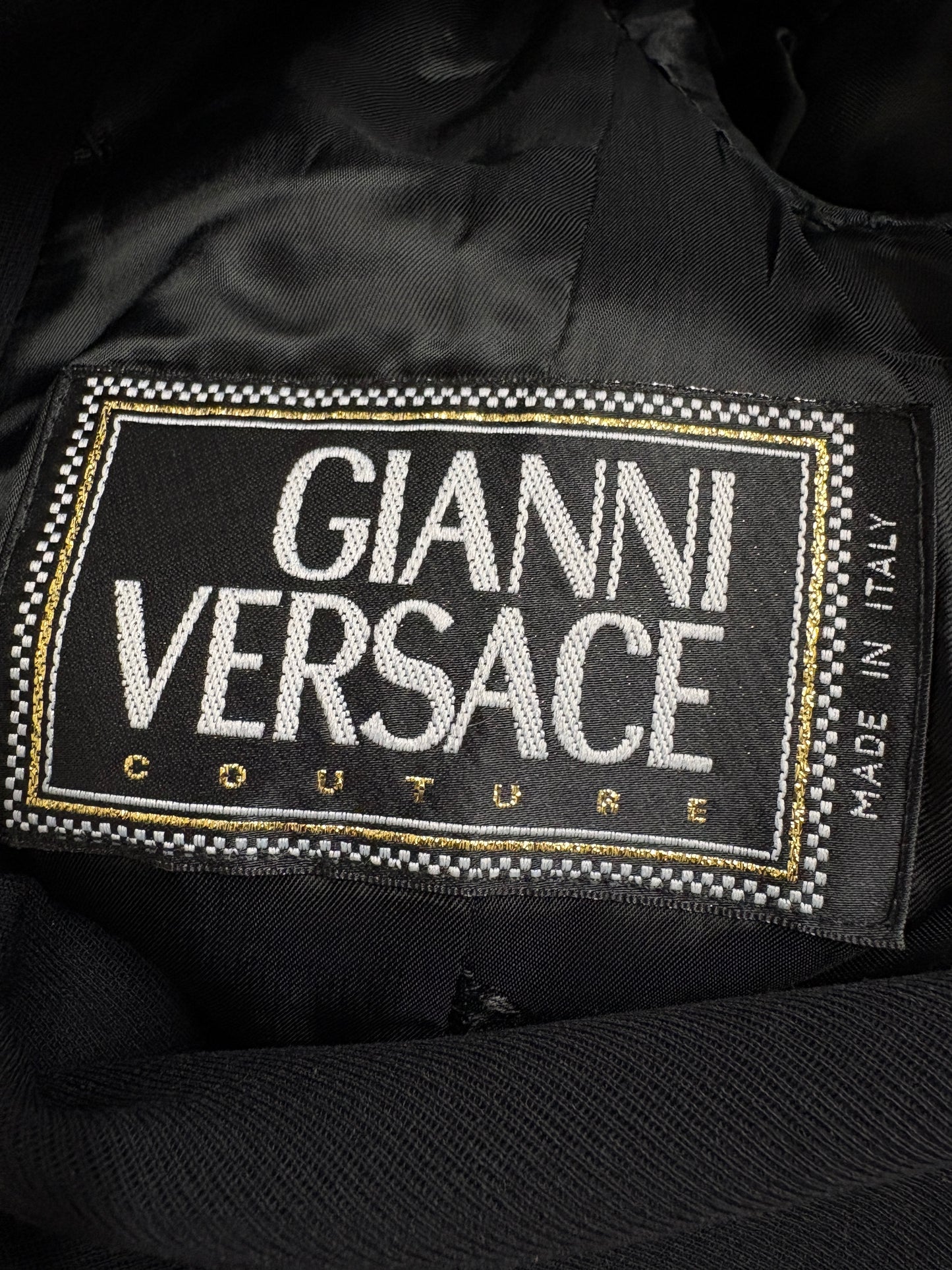 Gianni Versace Black Wool Trouser Suit (pre-owned)