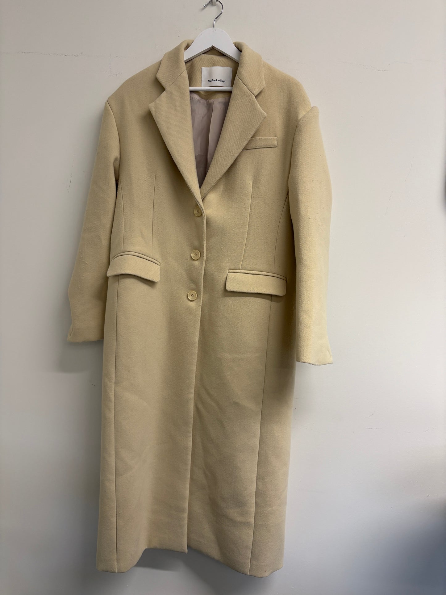 The Frankie Shop Cream Oversized Coat (pre-owned)