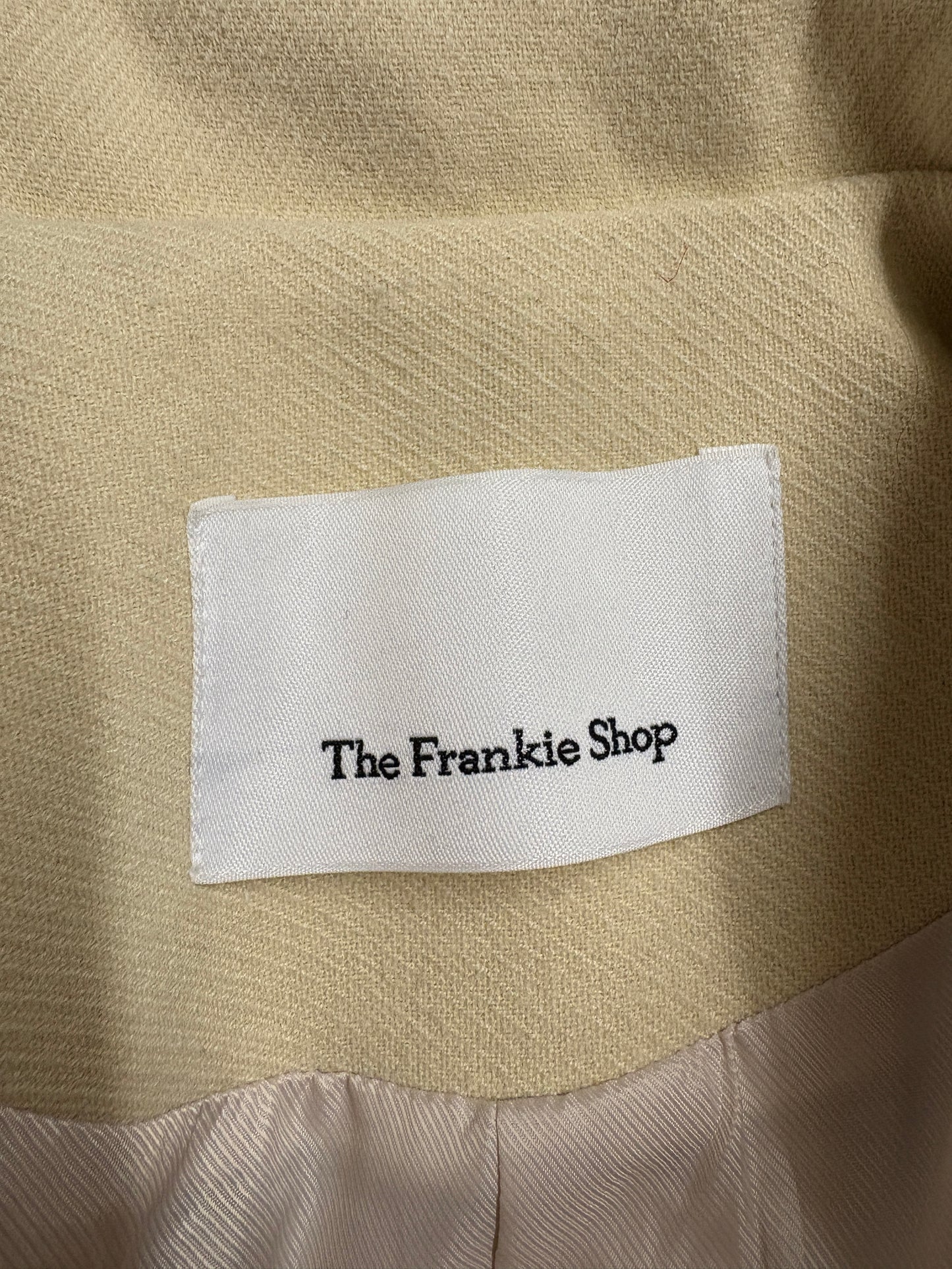 The Frankie Shop Cream Oversized Coat (pre-owned)