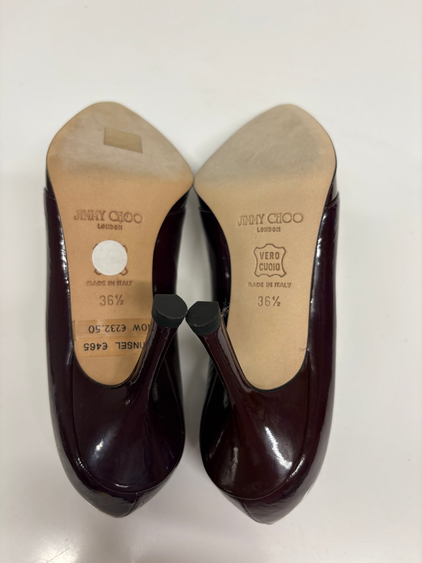Jimmy Choo Patent Cut Out Heels (pre-owned)