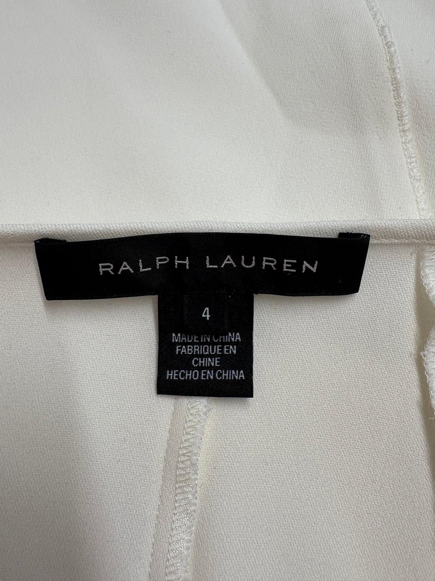 Ralph Lauren White Long Sleeve Blouse (pre-owned)