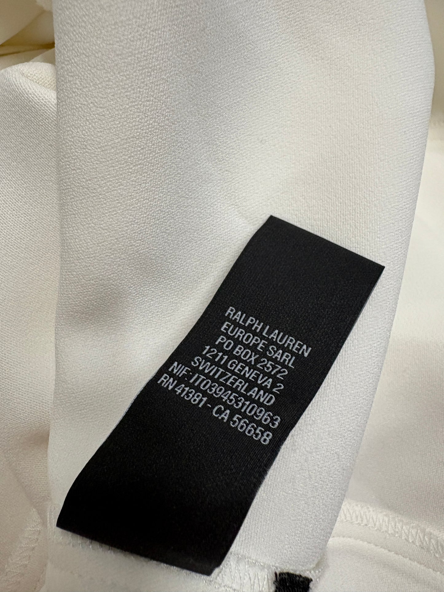 Ralph Lauren White Long Sleeve Blouse (pre-owned)