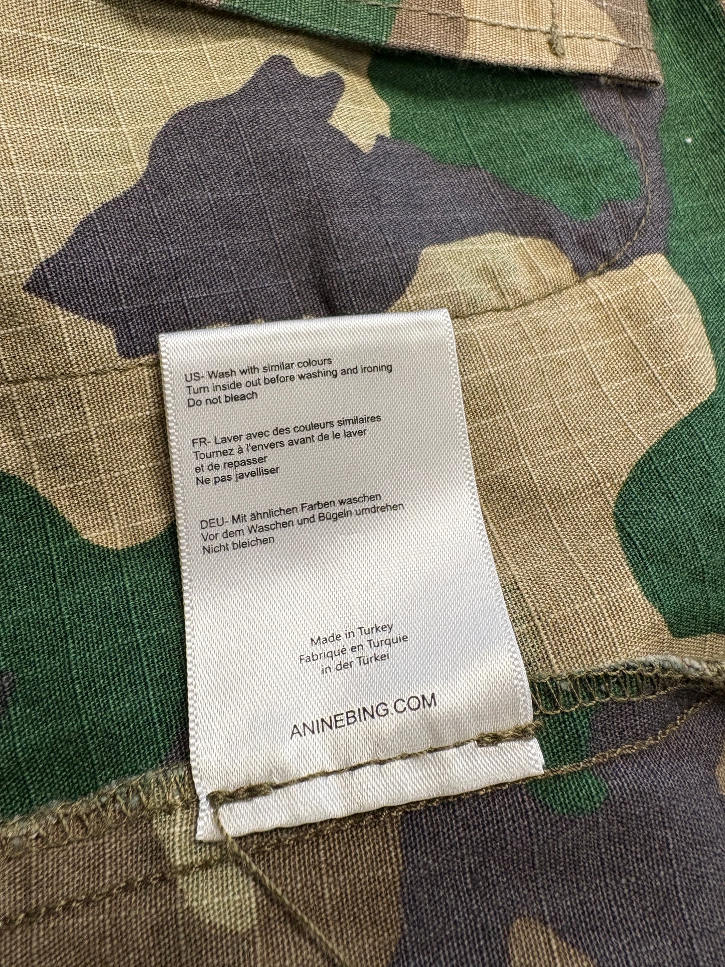 Anine Bing Leandra Camo Shacket