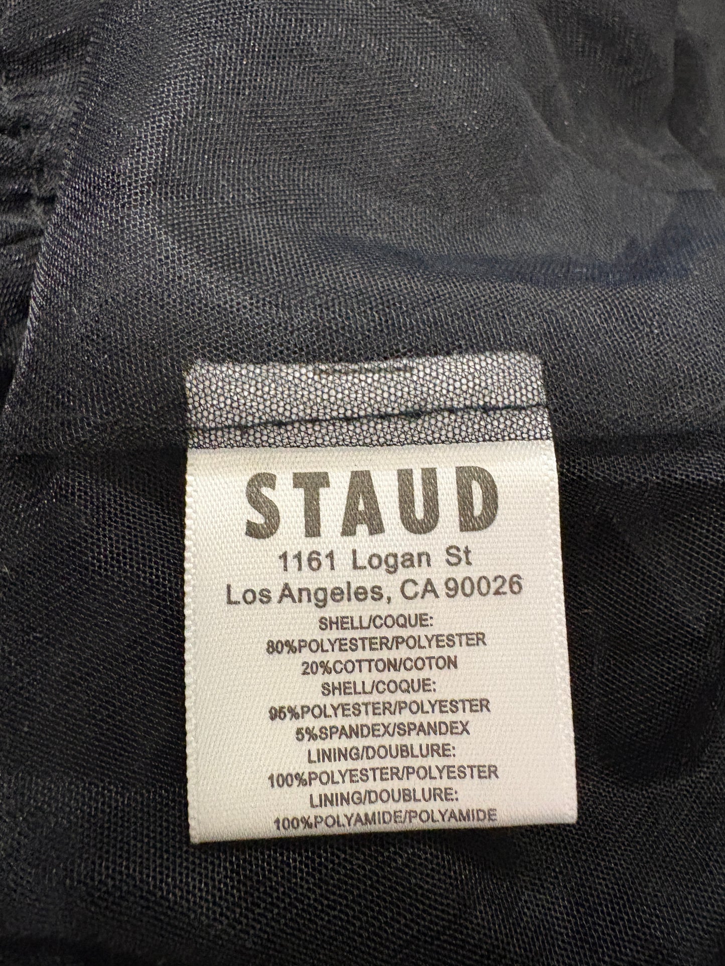 Staud Black Velvet Corseted Skater Dress