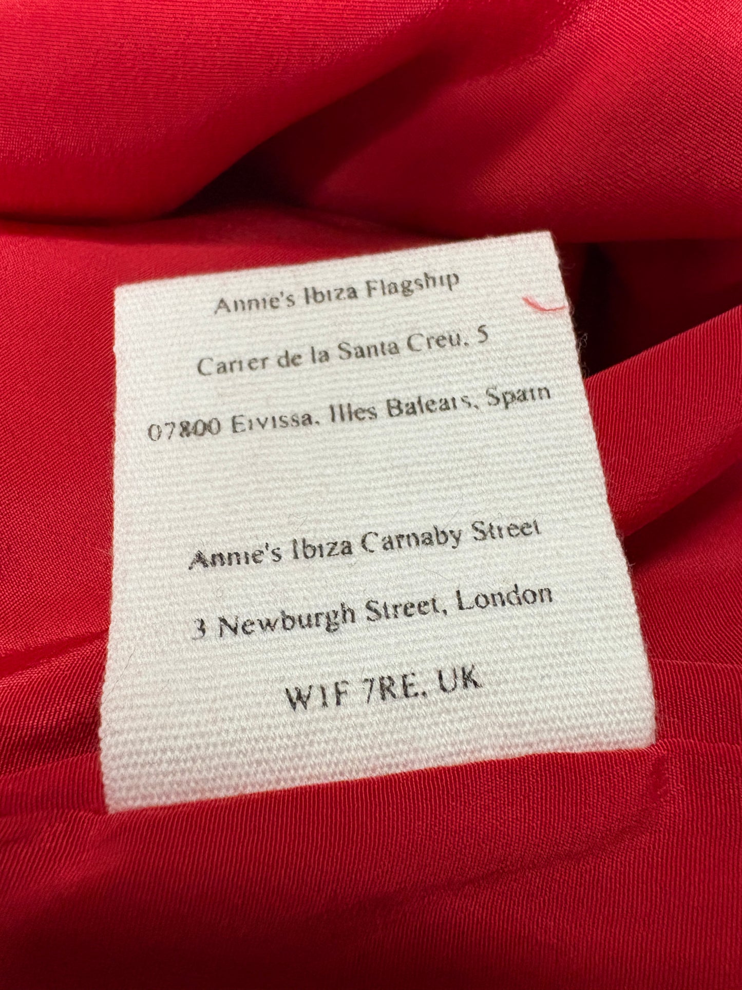 Annie's Ibiza Red Martini Dress