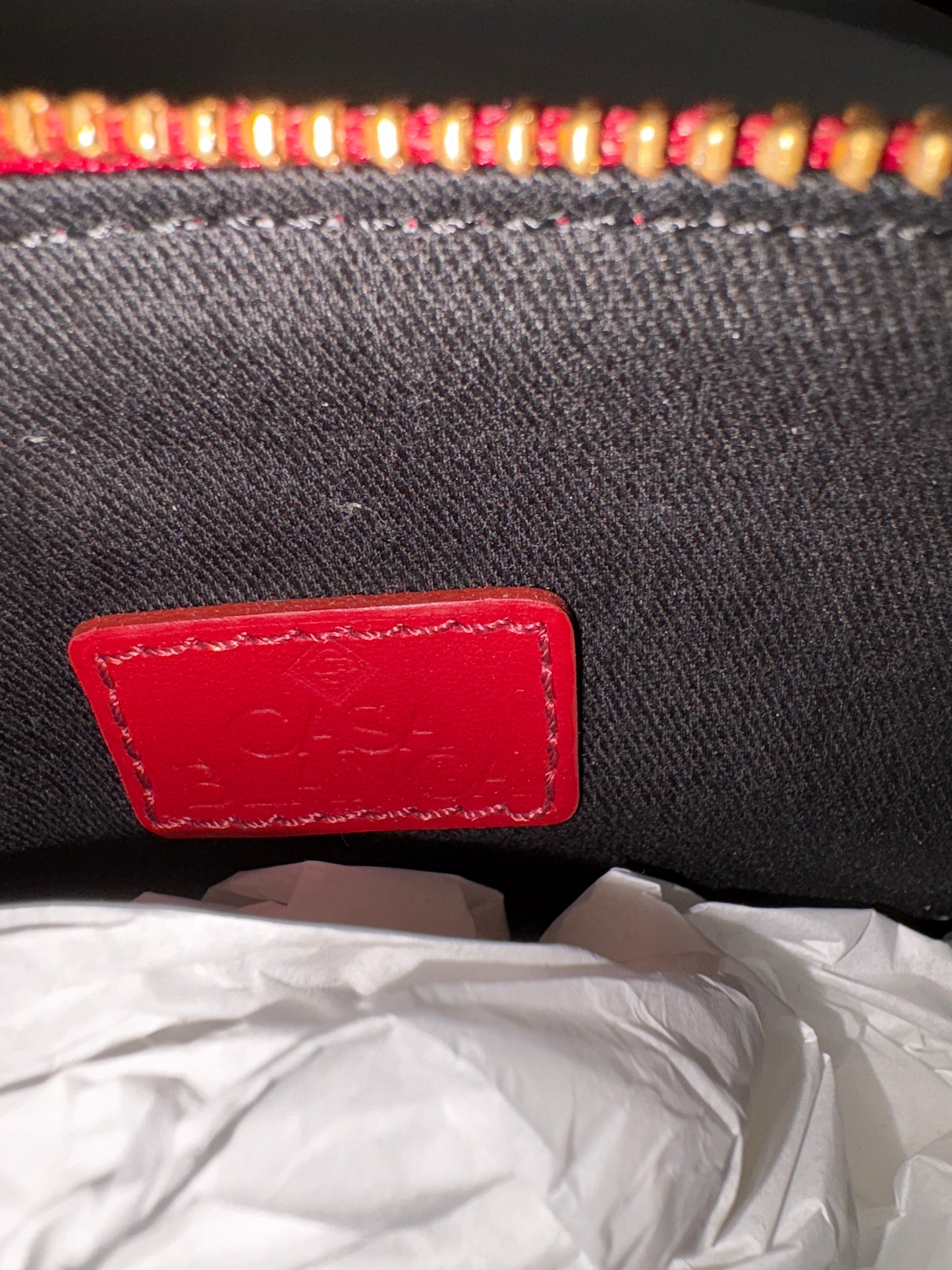 Casablanca Red Jeanne Pochette Bag