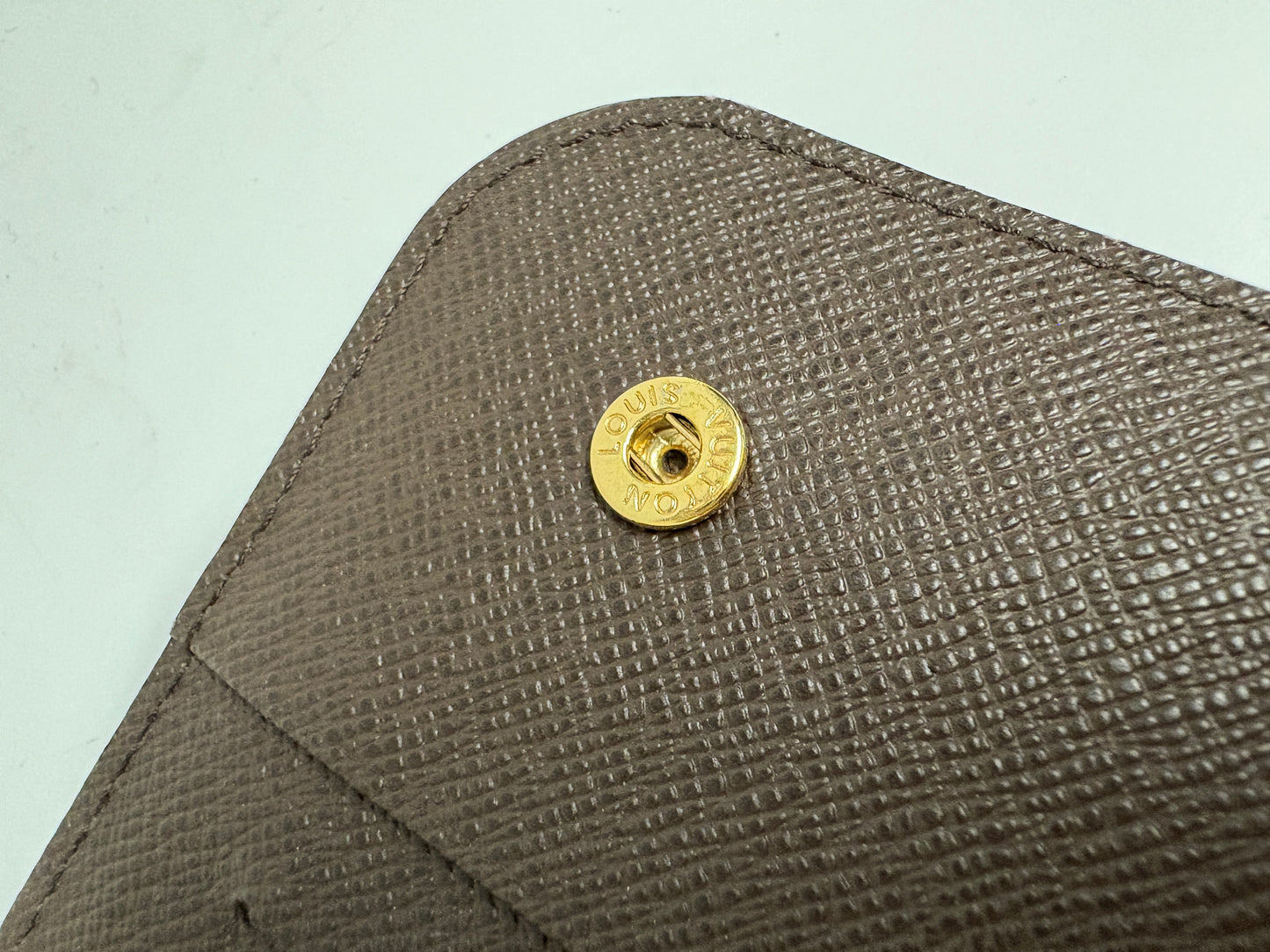 Louis Vuitton Clemence Wallet In Damier Ebene