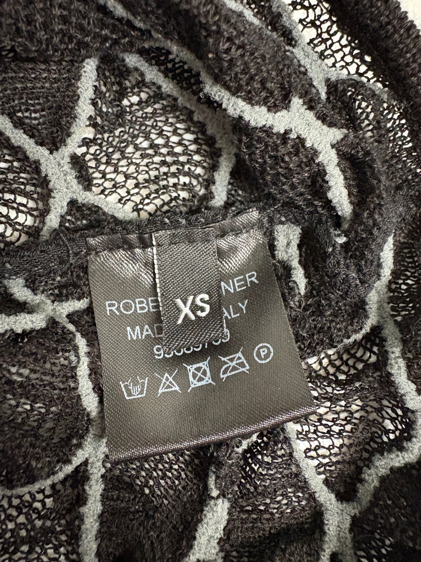 Roberta Einer Dina Black Knit Bodysuit