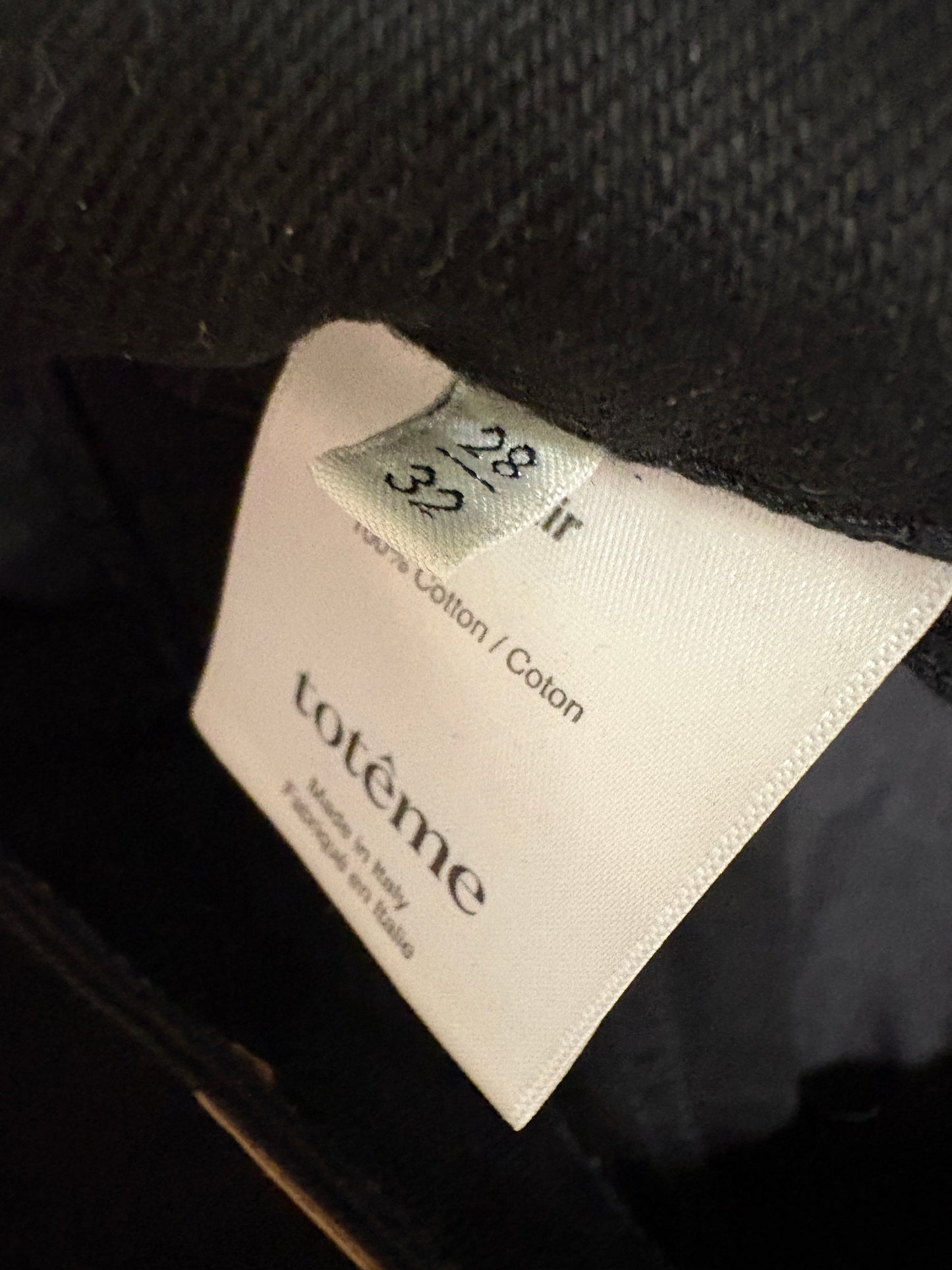 Toteme Black 'Flair' Jeans