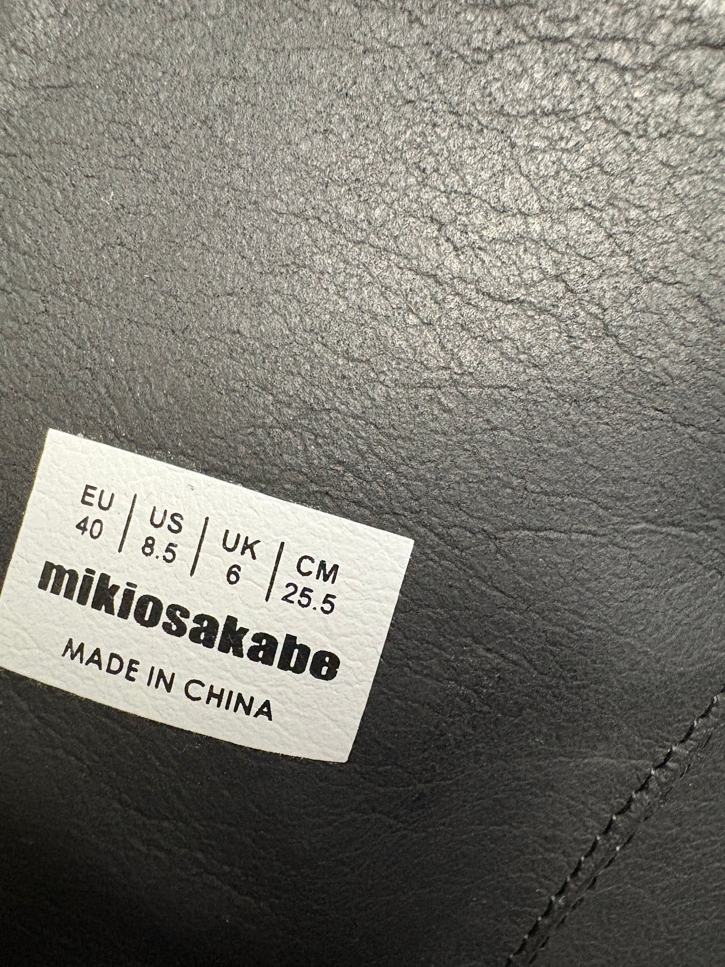 MIKIOSAKABE Black Bubble Boots