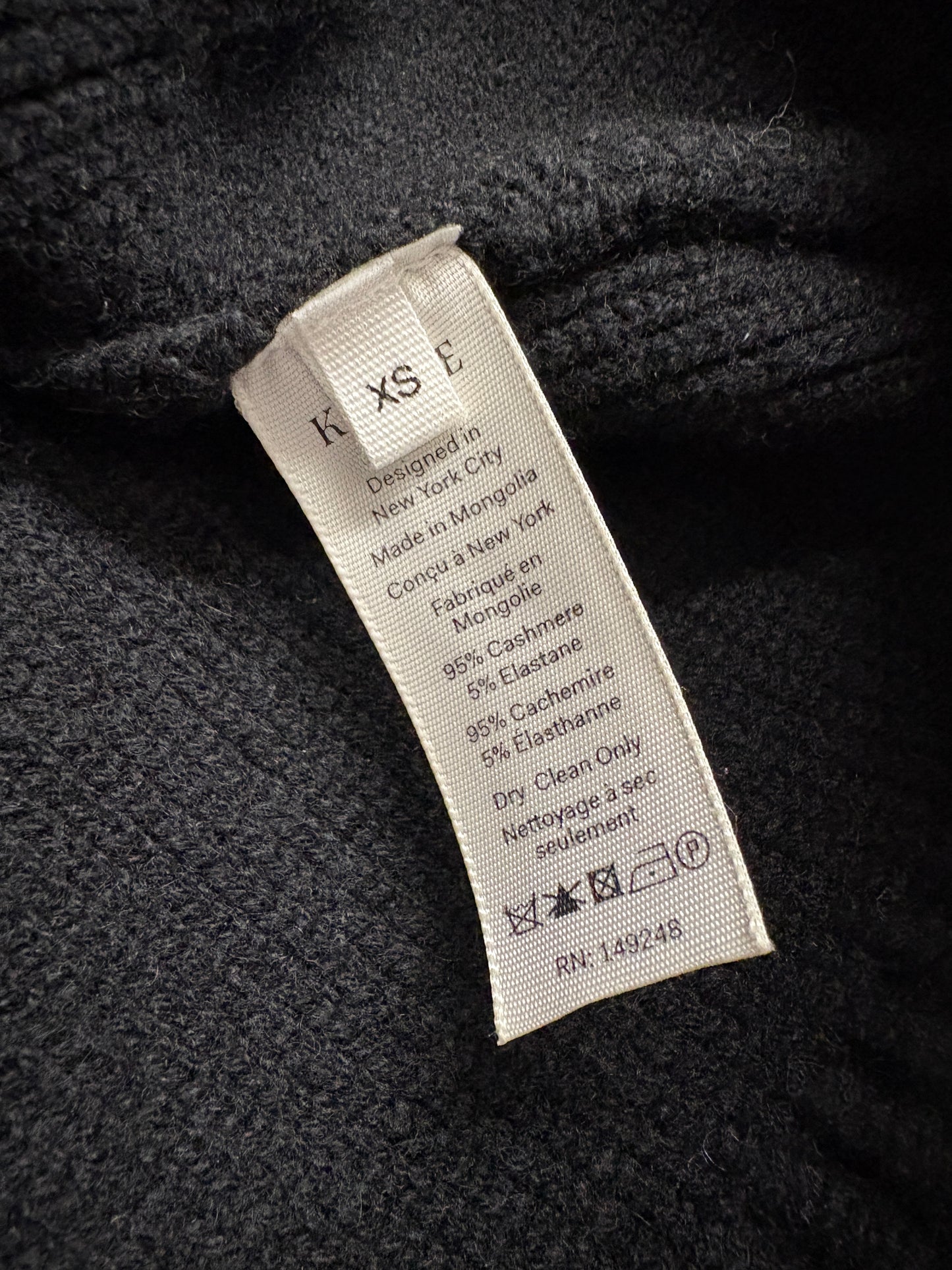 Khaite Black Scarlet Cashmere Cardigan