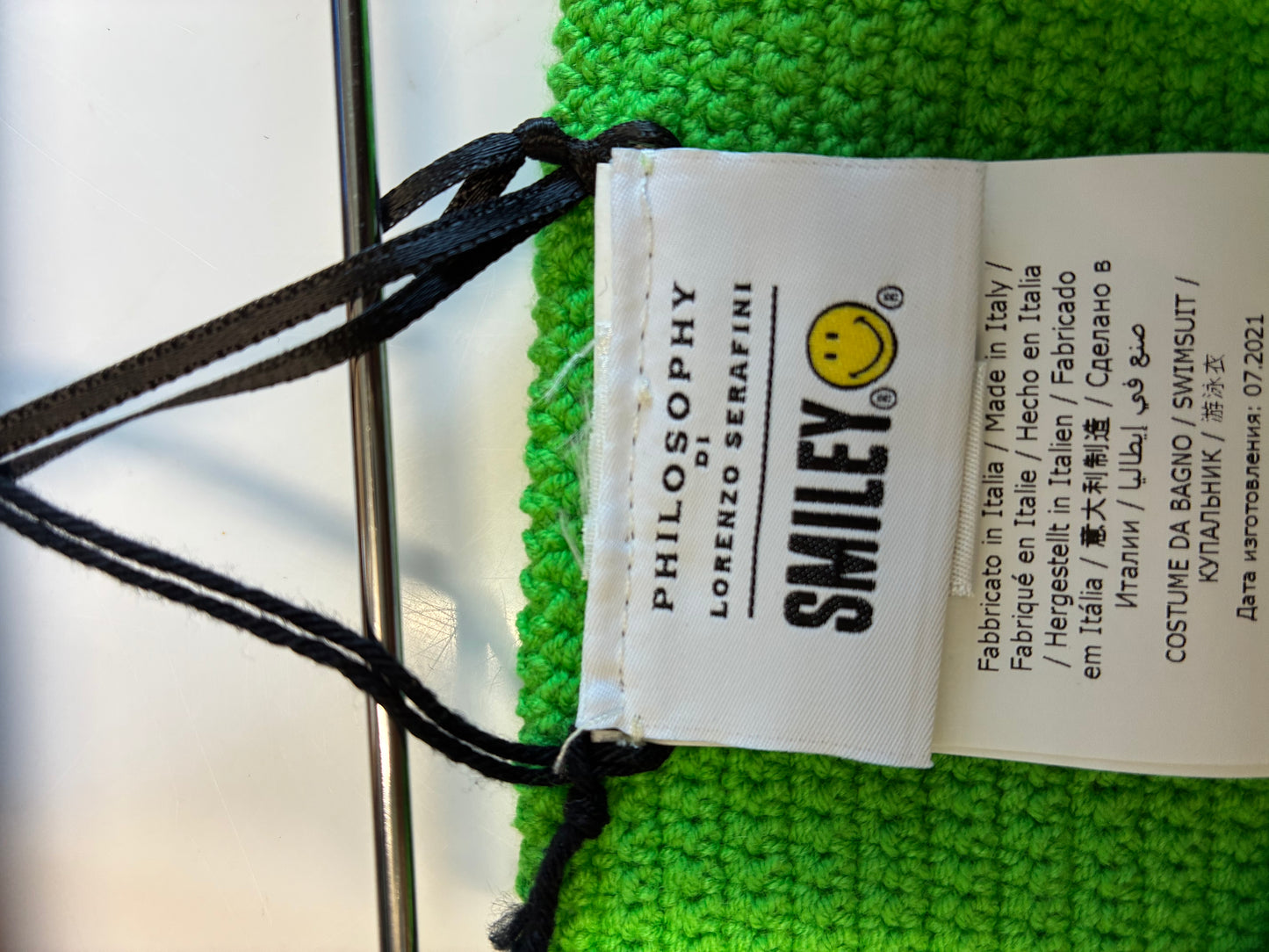 Philosophy of Lorenzo Serafini Green Smiley Bikini