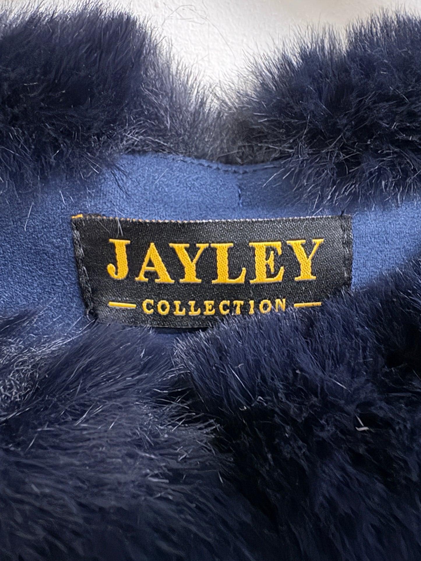 Jayley Blue Faux Fur Gilet