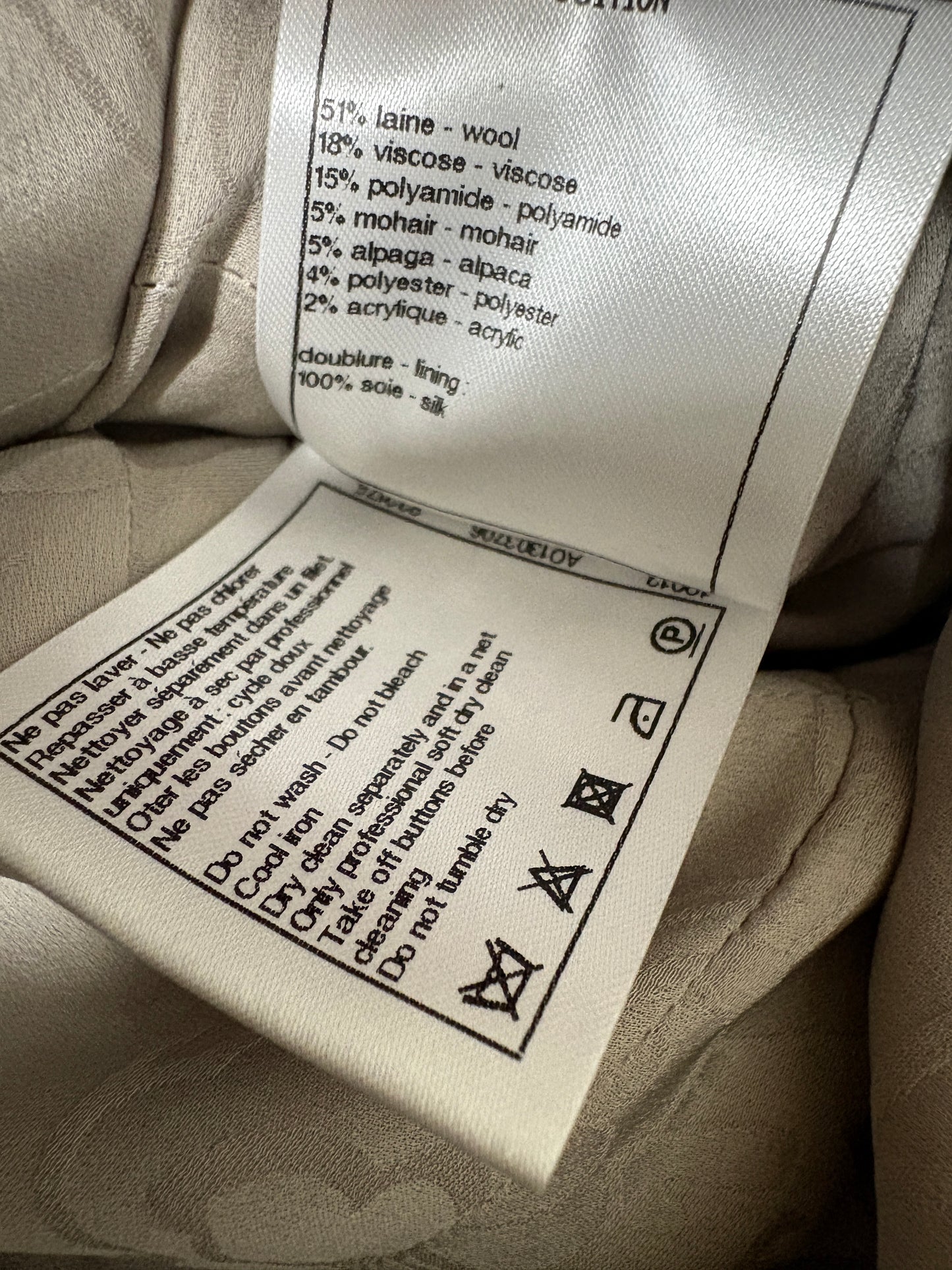 Chanel 2018 Boucle Multicolour Tweed Jacket