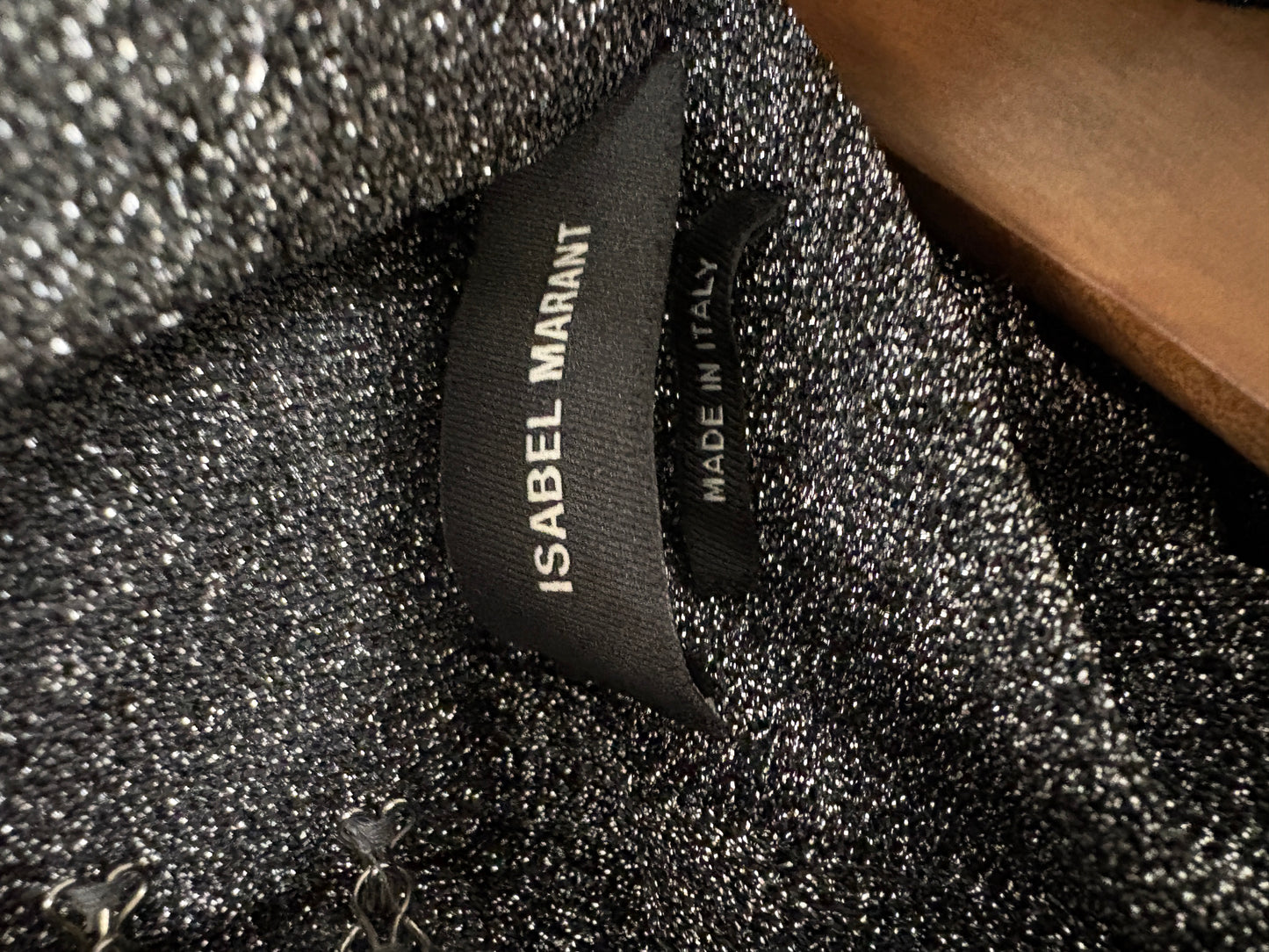 Isabel Marant Silver Fine Knit Metallic Top