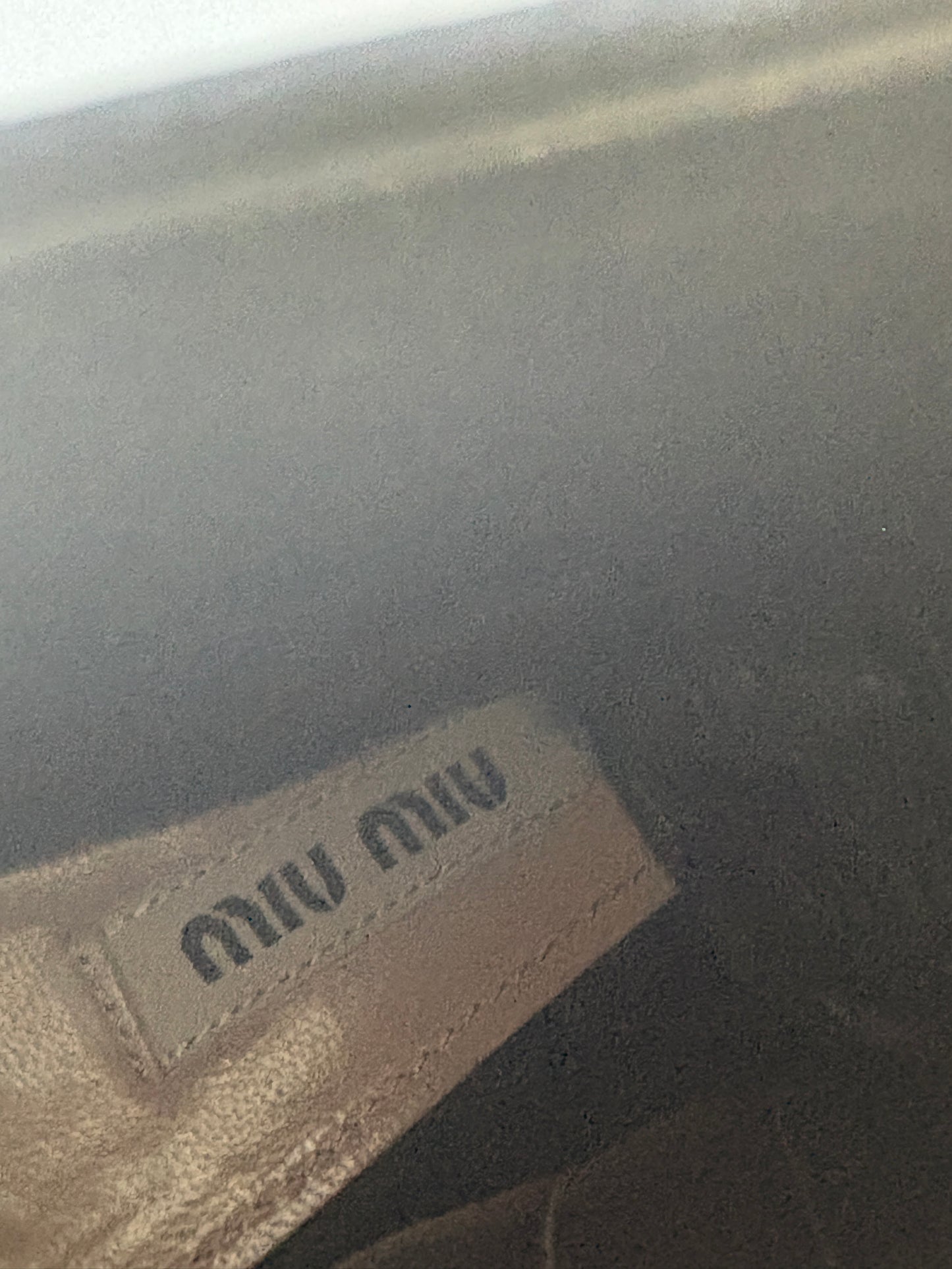 Miu Miu Black Suede Boots With Crystal Heel