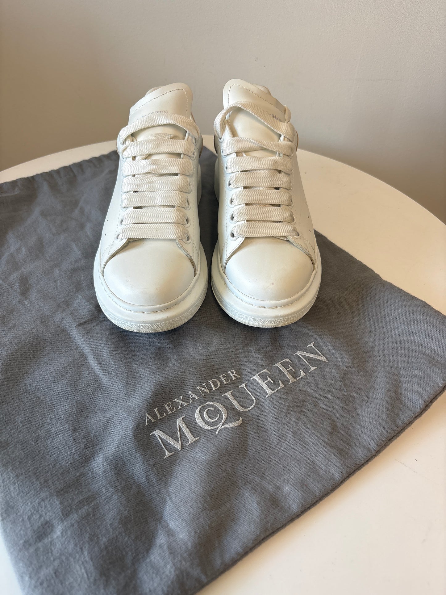 Alexander McQueen White Oversized Trainers