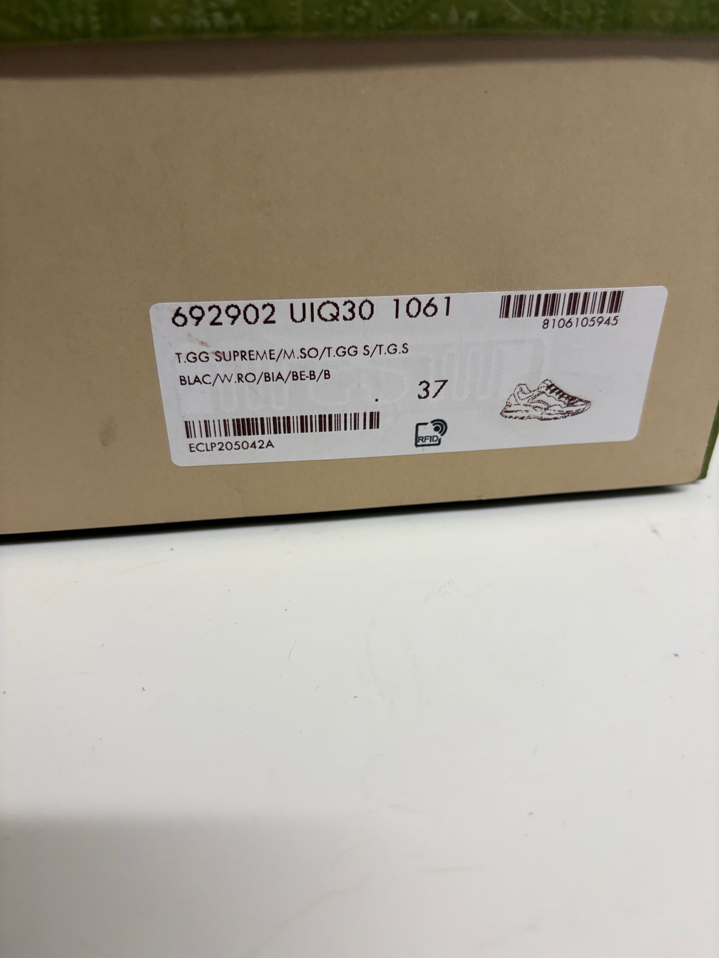 Gucci Chunky Canvas Leather Rhyton Trainers