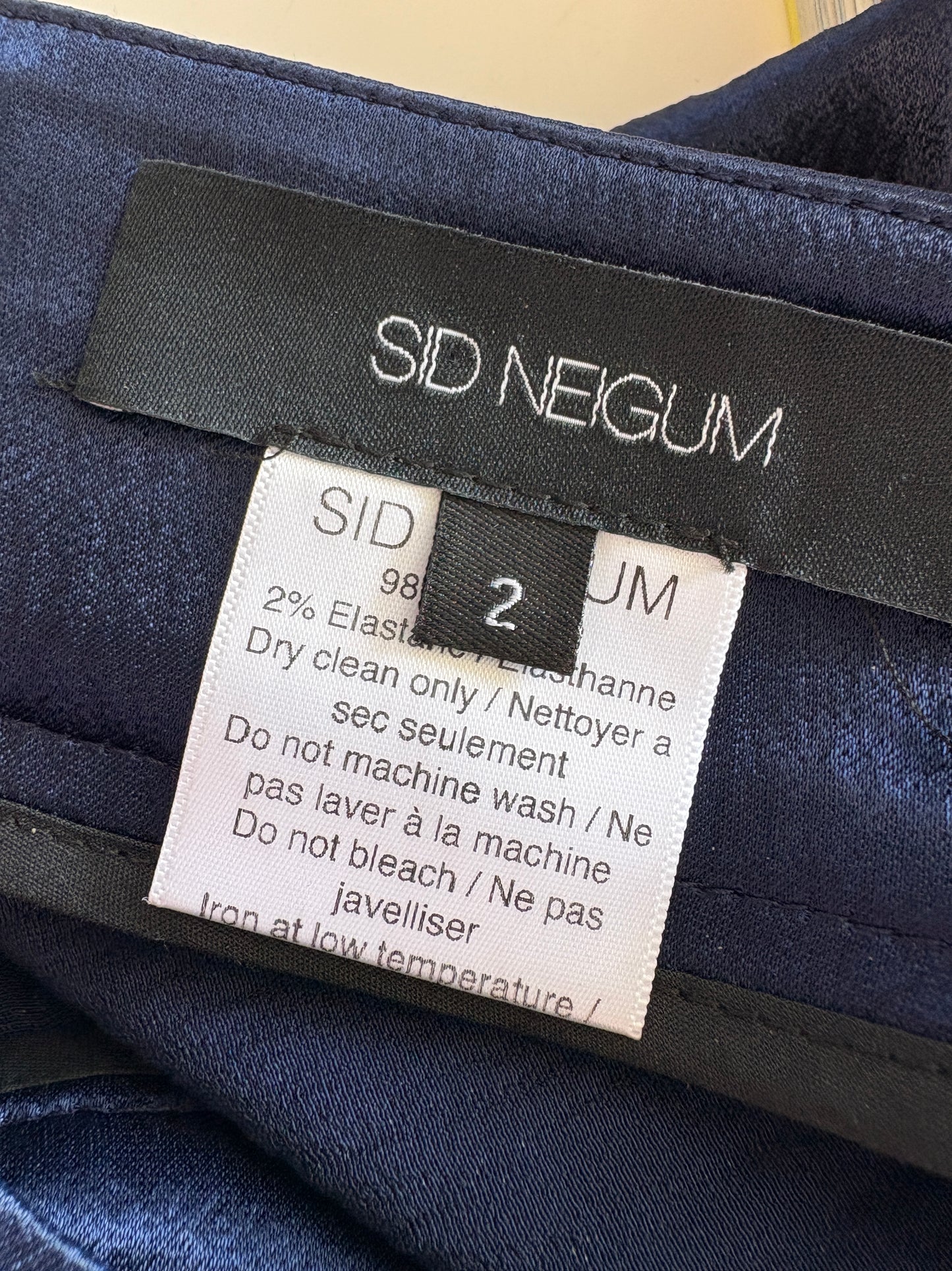 Sid Neigum Blue Chain Hem Trousers