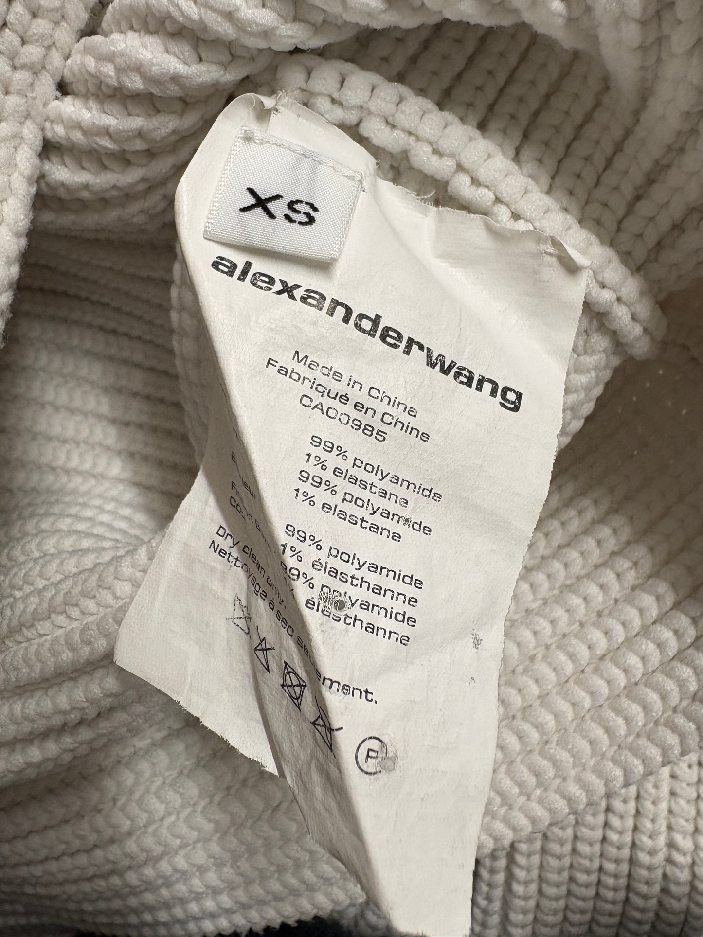 Alexander Wang Off White Structured Knit