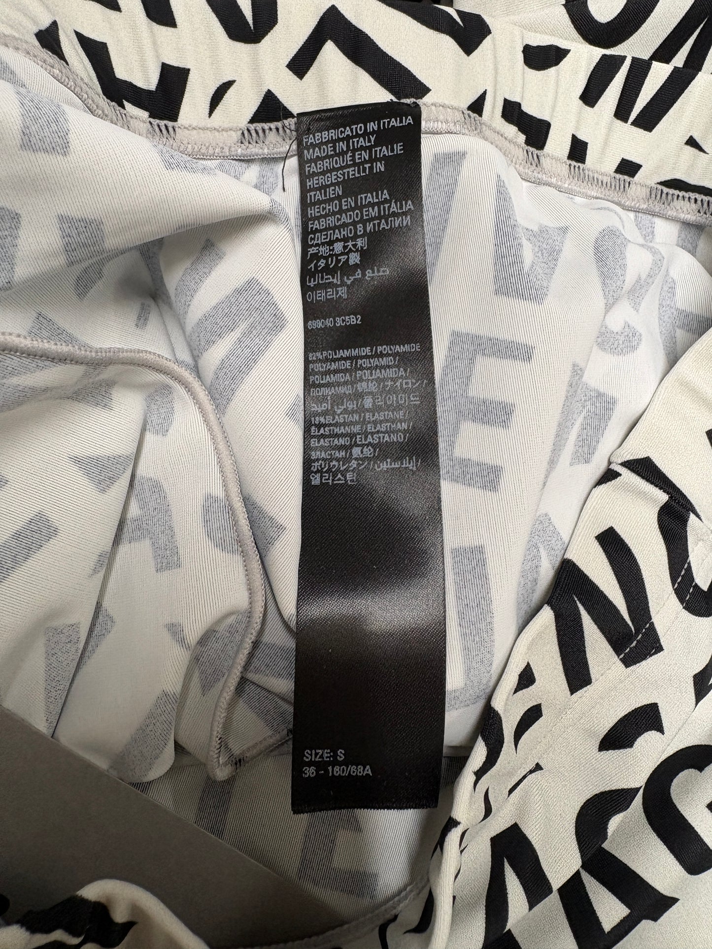 Balenciaga Monochrome Logo Leggings
