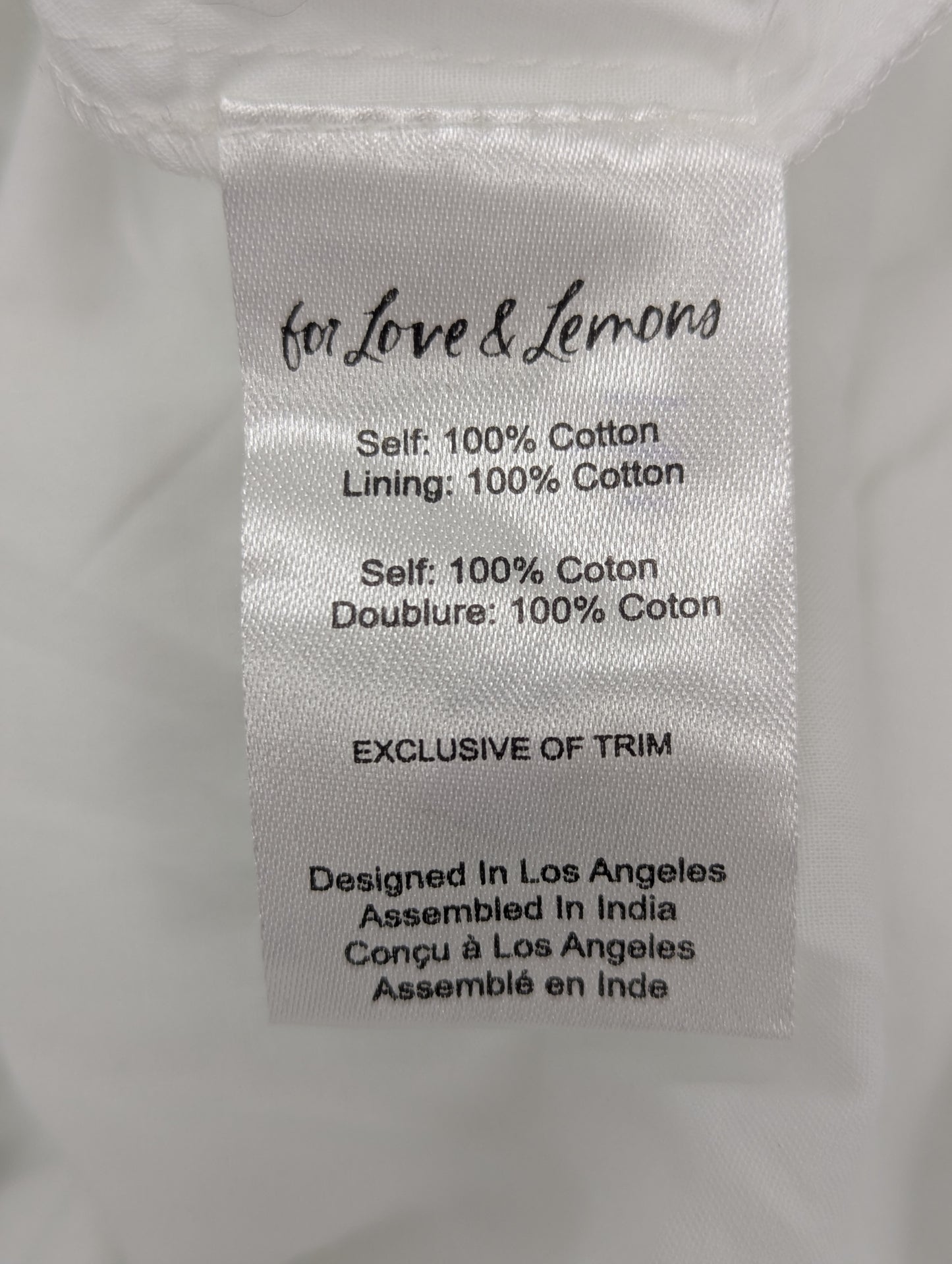 For Love & Lemons Giusti Rosebud Cotton Midi Dress