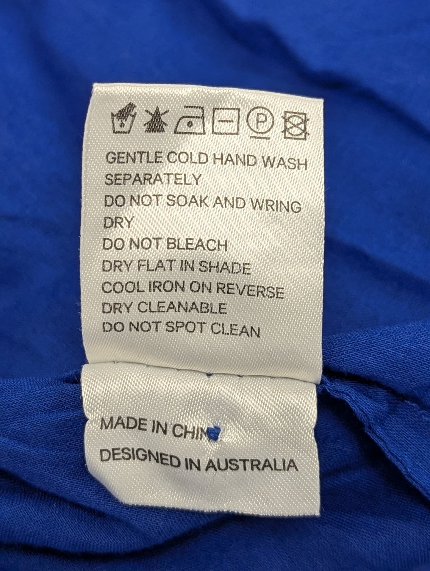 Zimmermann Royal Blue Broderie Anglaise Mini Dress