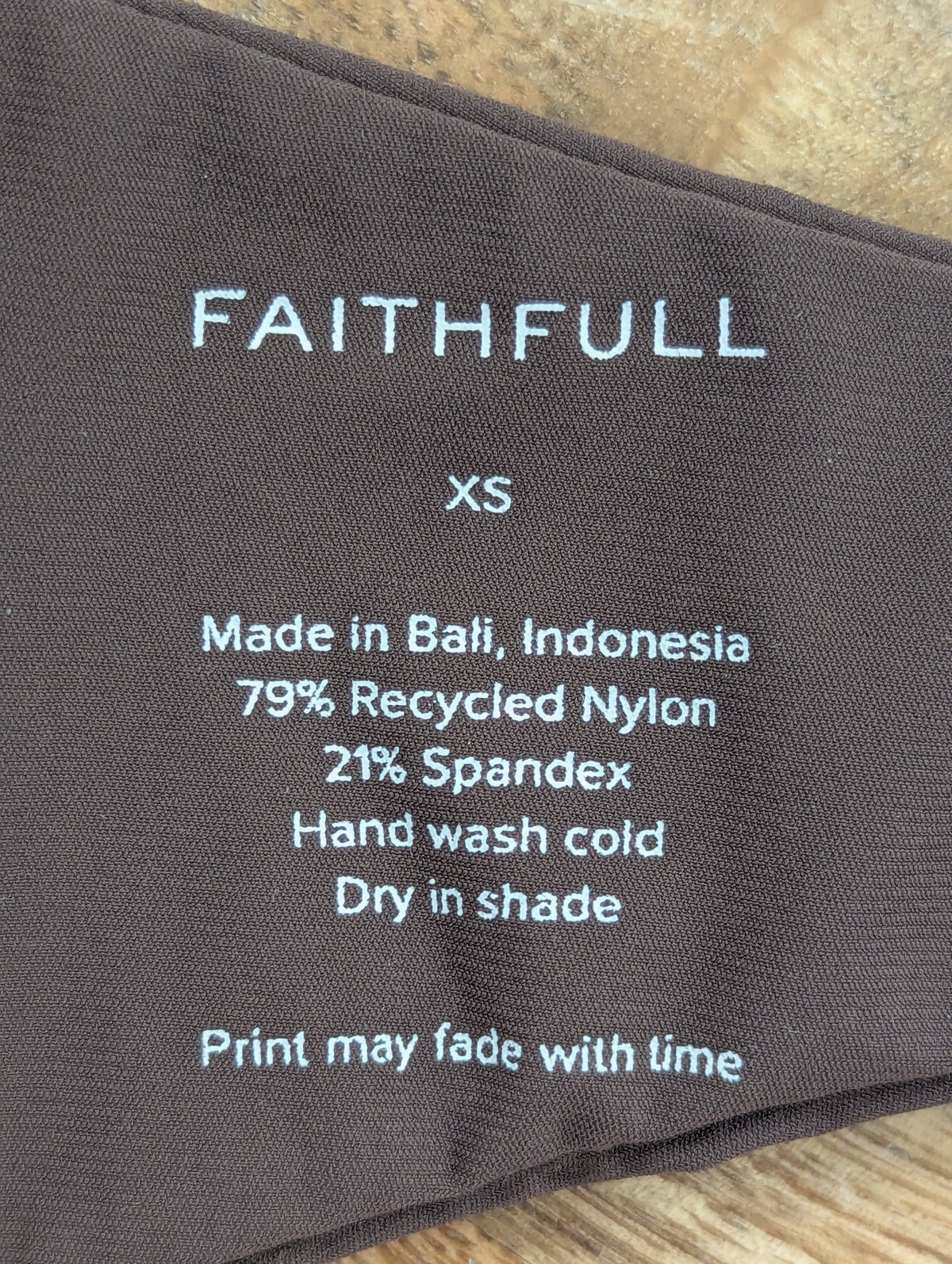 Faithfull The Brand Coffee Bikini Top