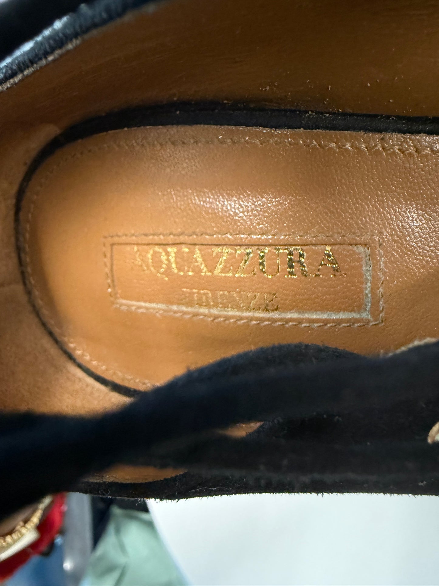 Aquazzura black heeled sandals (pre-owned)