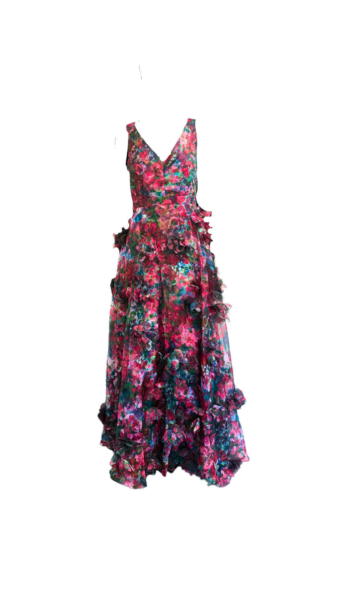 Marchesa Notte floral appliqué gown (pre-owned)