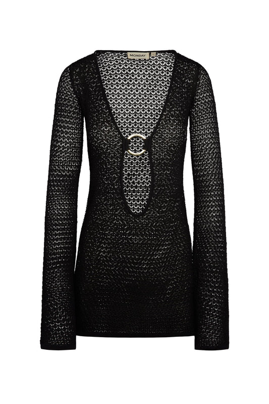 Monday Black mesh cover up (pre-owned)