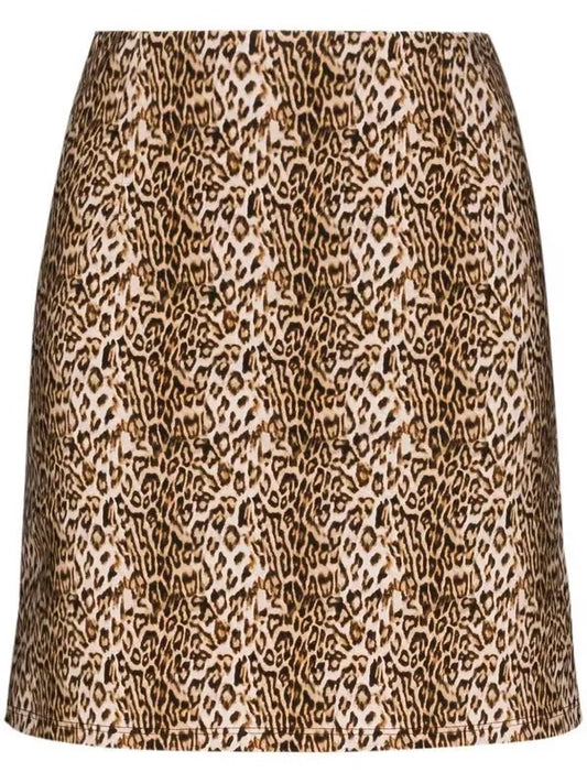 Marcia Ohio leopard print mini skirt (pre-owned)