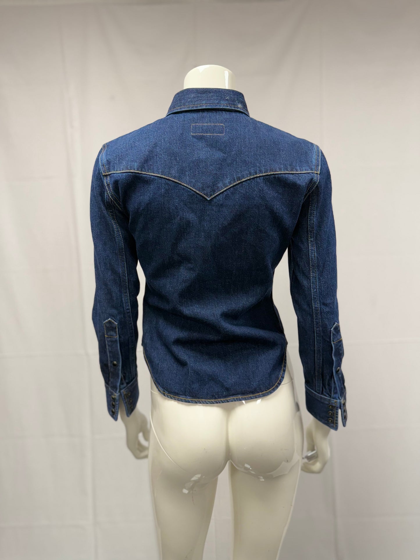 Saint Laurent denim western shirt (pre-owned)