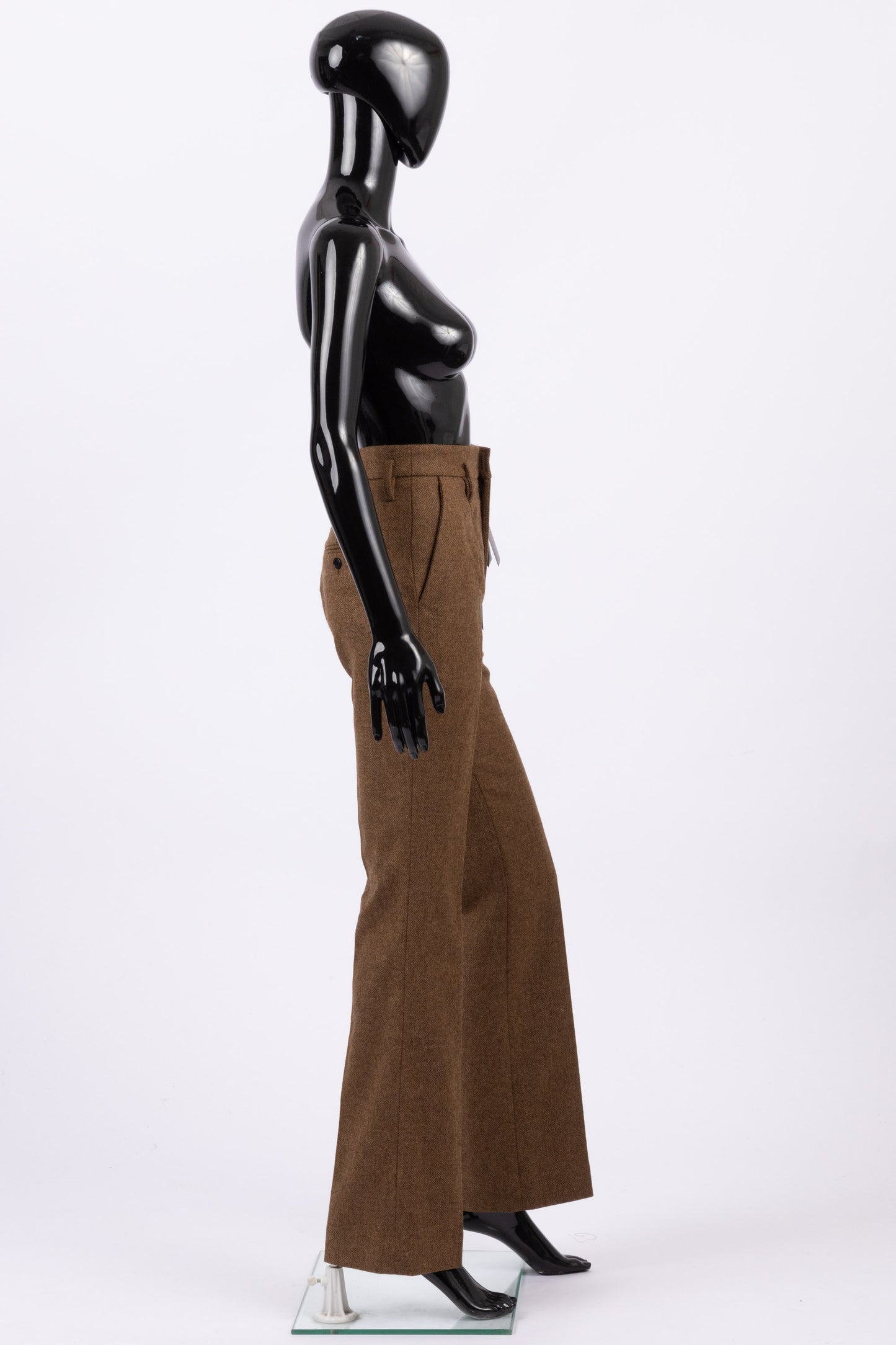 Saint Laurent wool high waisted trousers (pre-owned)