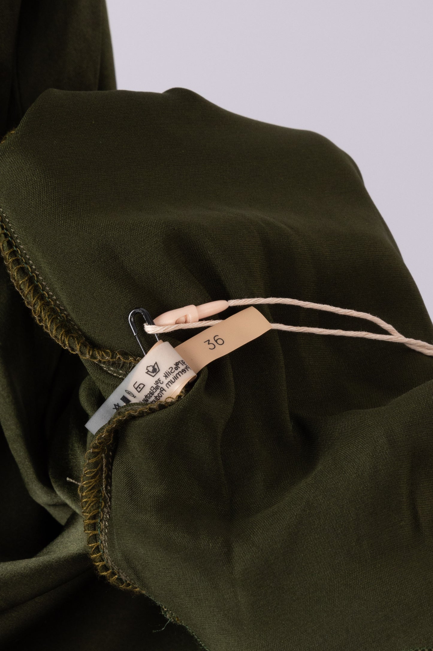 Simone Ricker green silk gown (pre-owned)