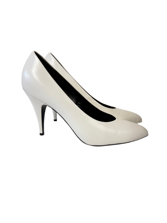 Gucci white heels (pre-owned)