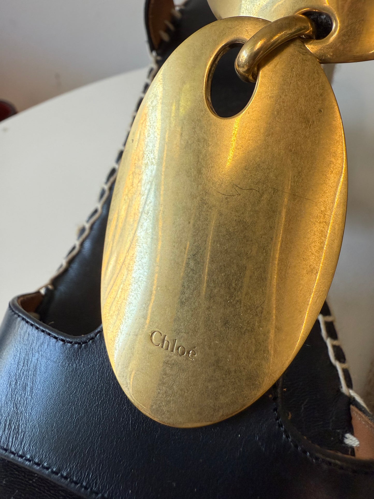 Chloe espadrille wedge heels (pre-owned)
