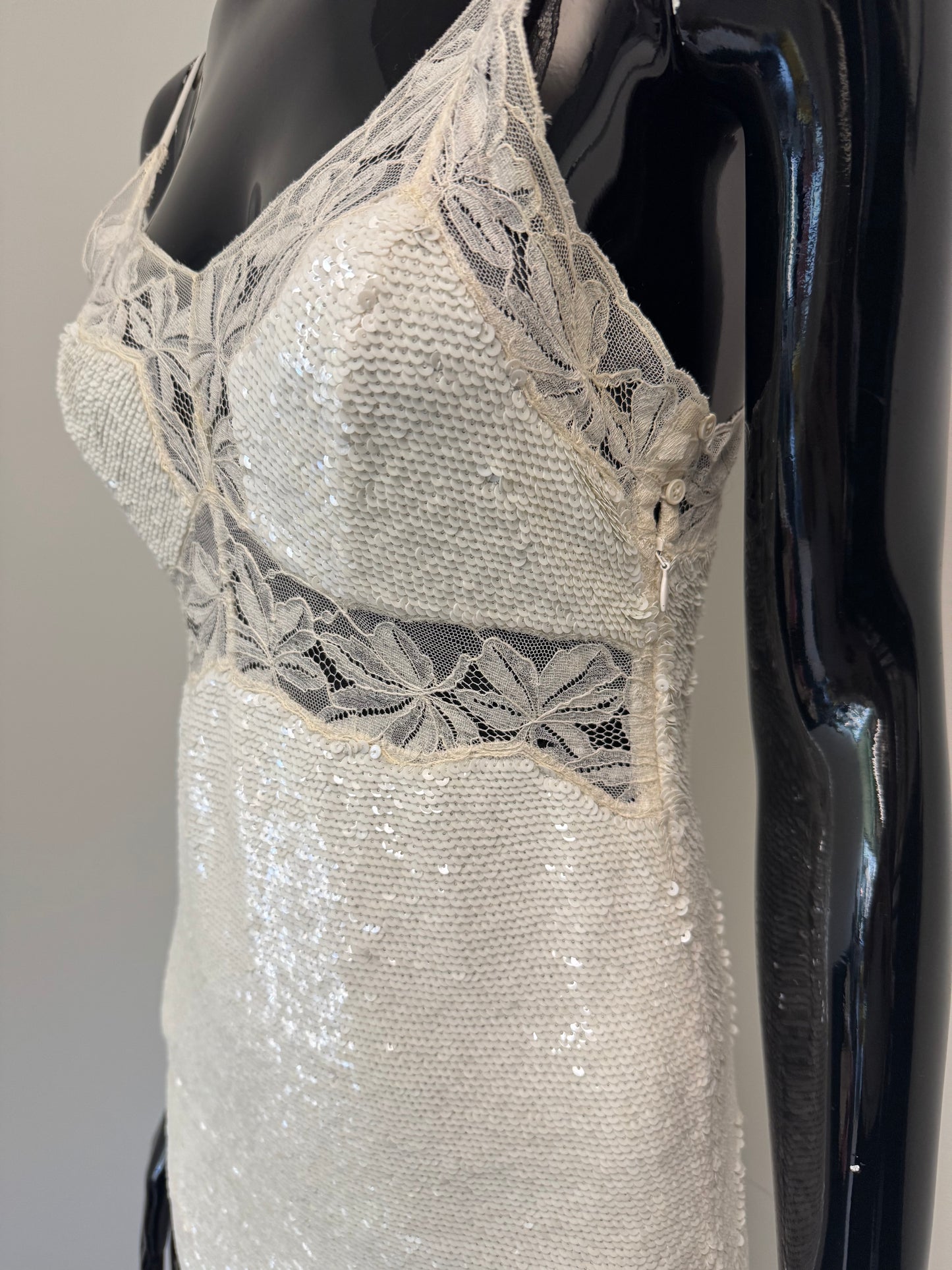 Ashish Cream sequin cami dress (pre-owned)
