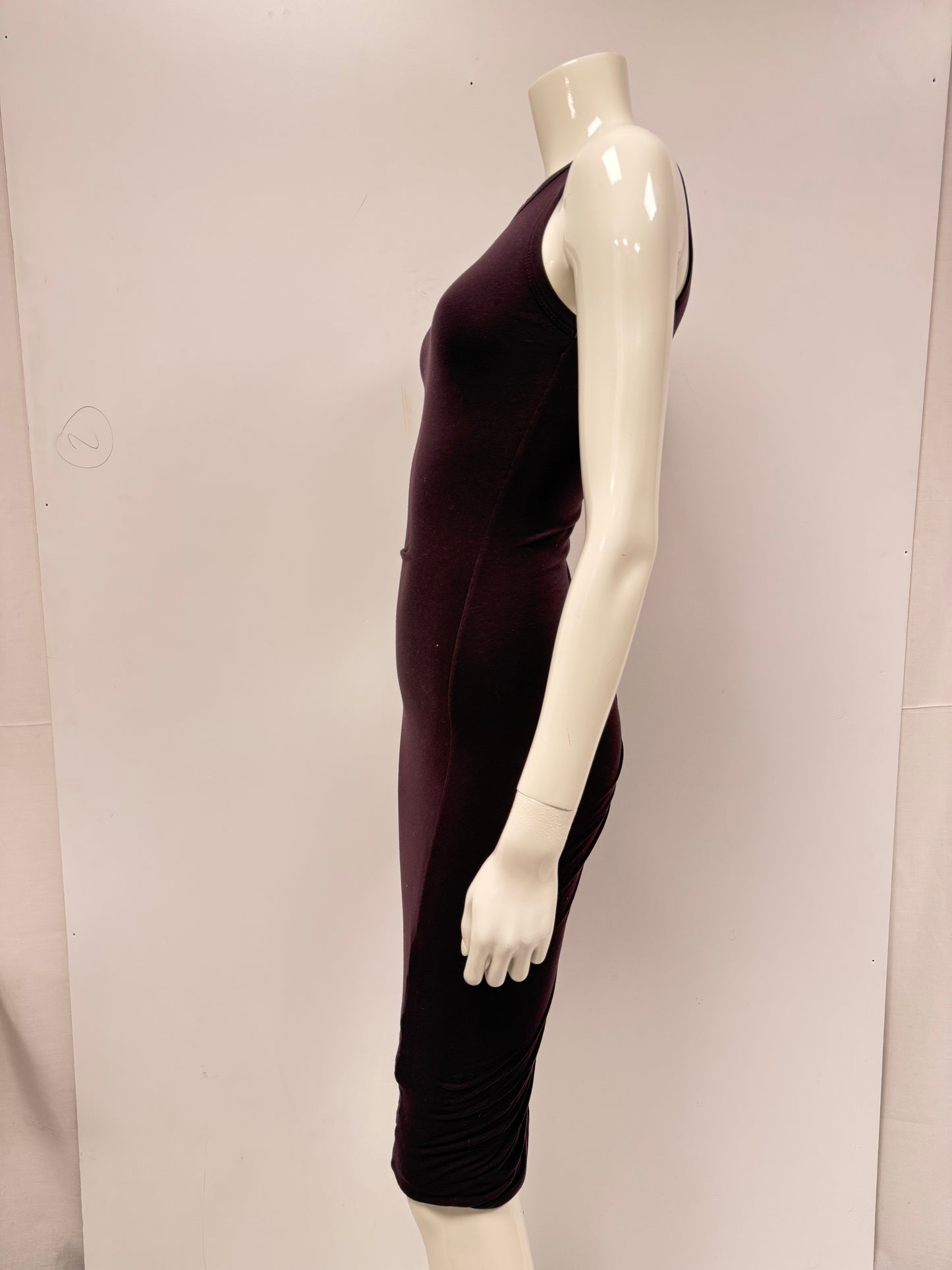 James Perse Plum cotton midi dress (pre-owned)
